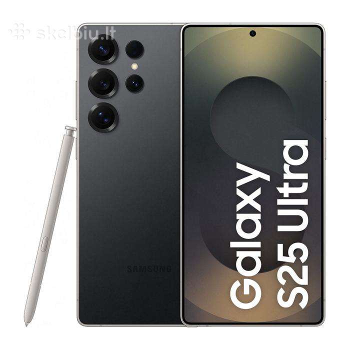 Naujas Samsung S25 Ultra, 256gb, Black
