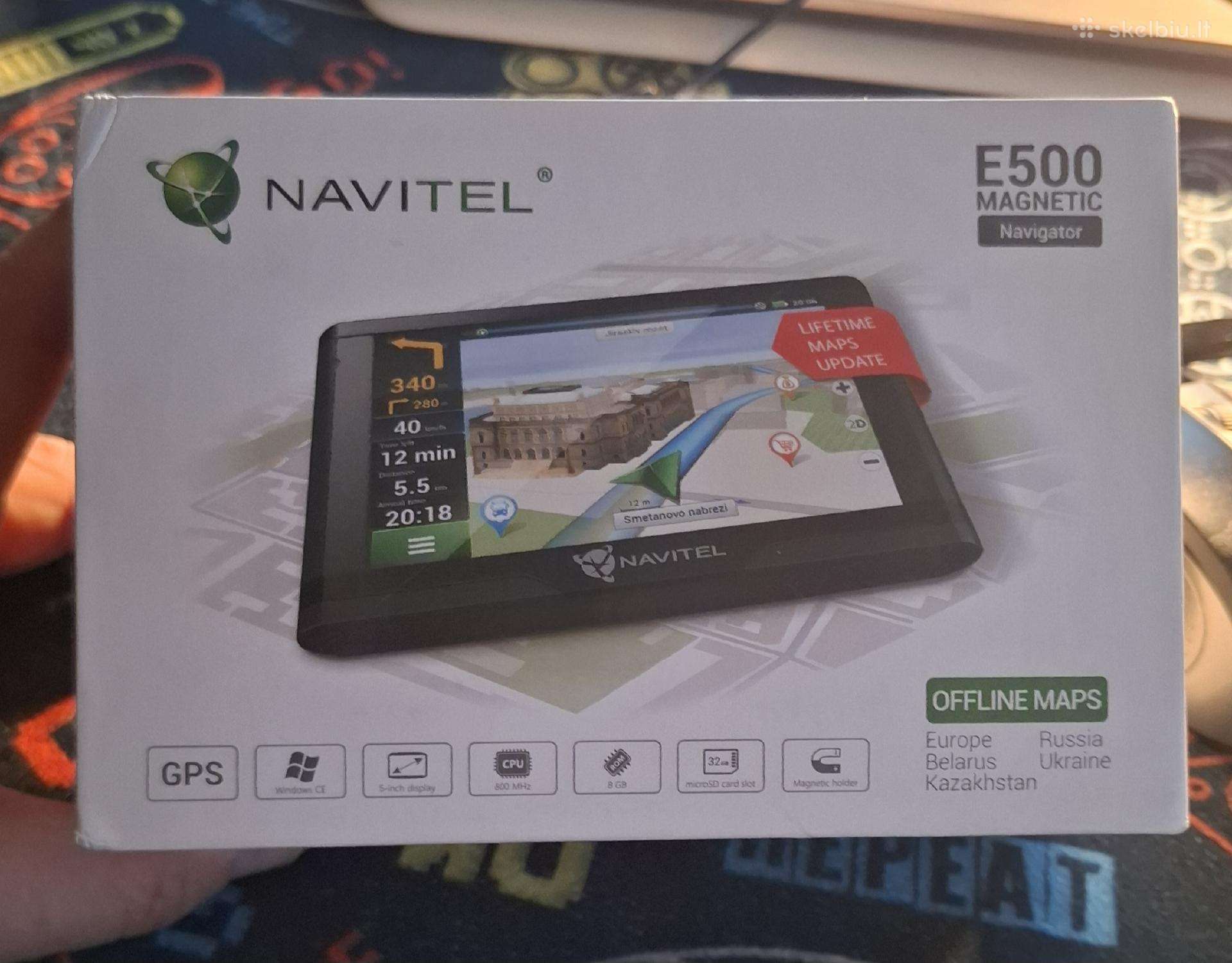 Navitel E500 Magnetic su sunkvežimio profiliu