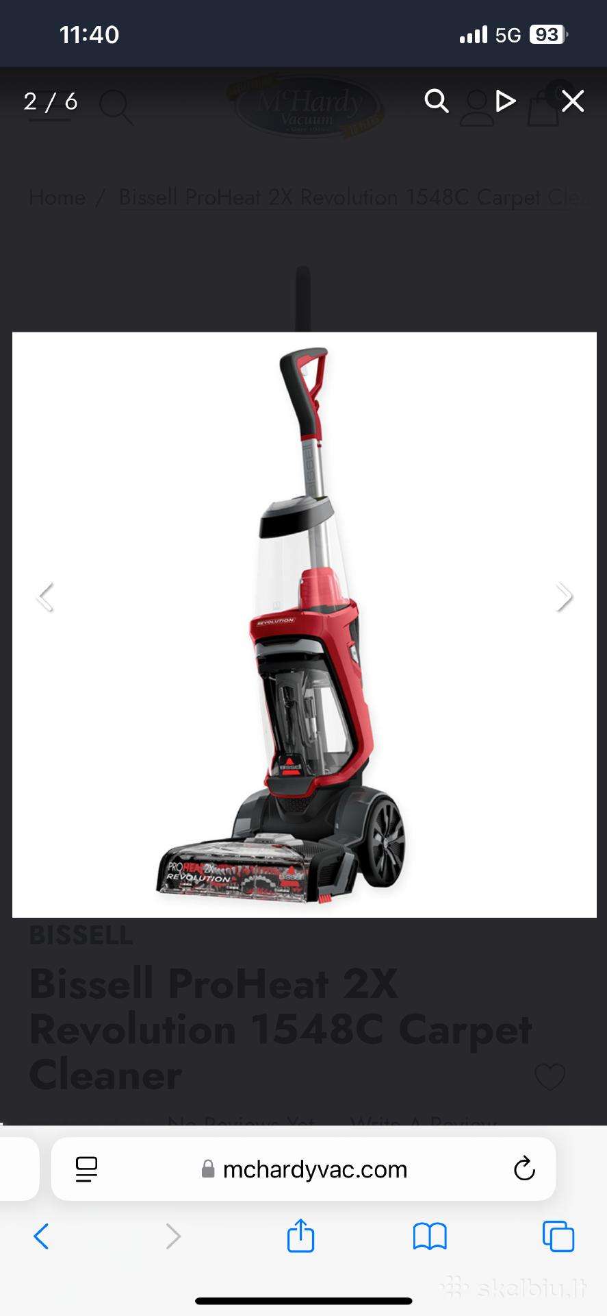 Bissell pro Kilimu siurblys