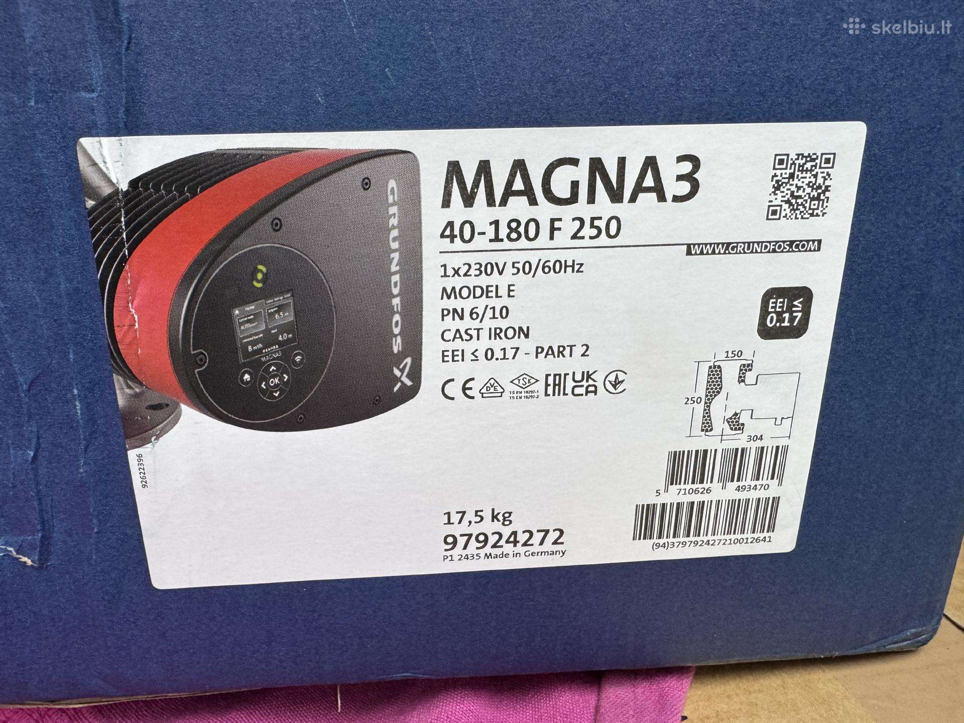 Vandens siurblys grundfos magna 3
