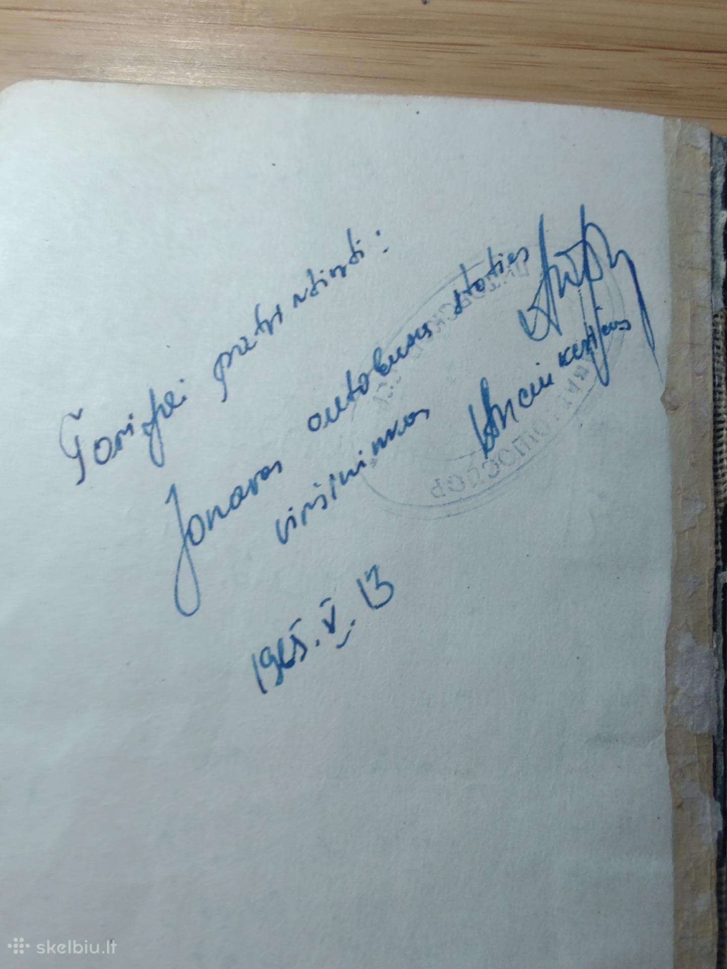 Jonavos autobusų stoties maršrutų grafikai 1965