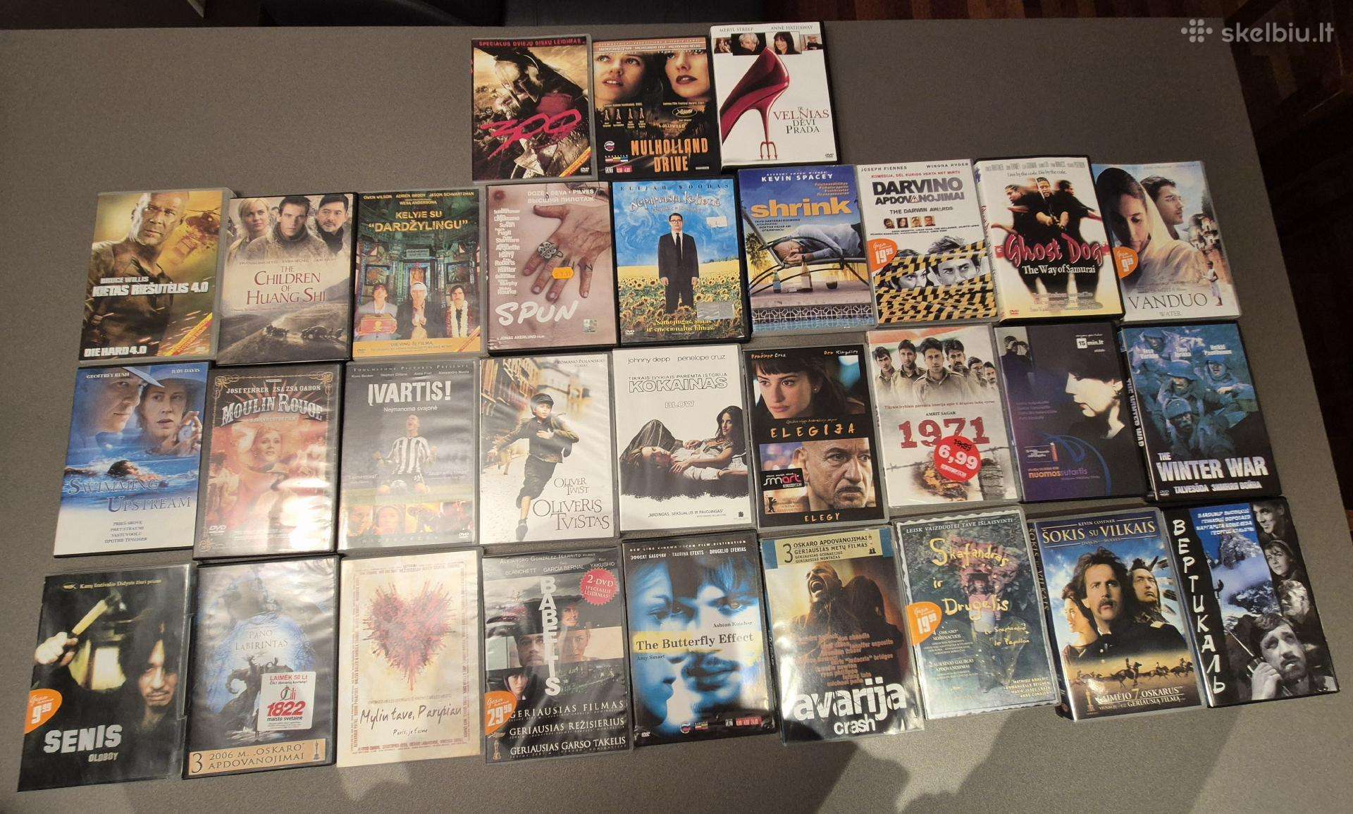 Parduodu 30 dvd filmų