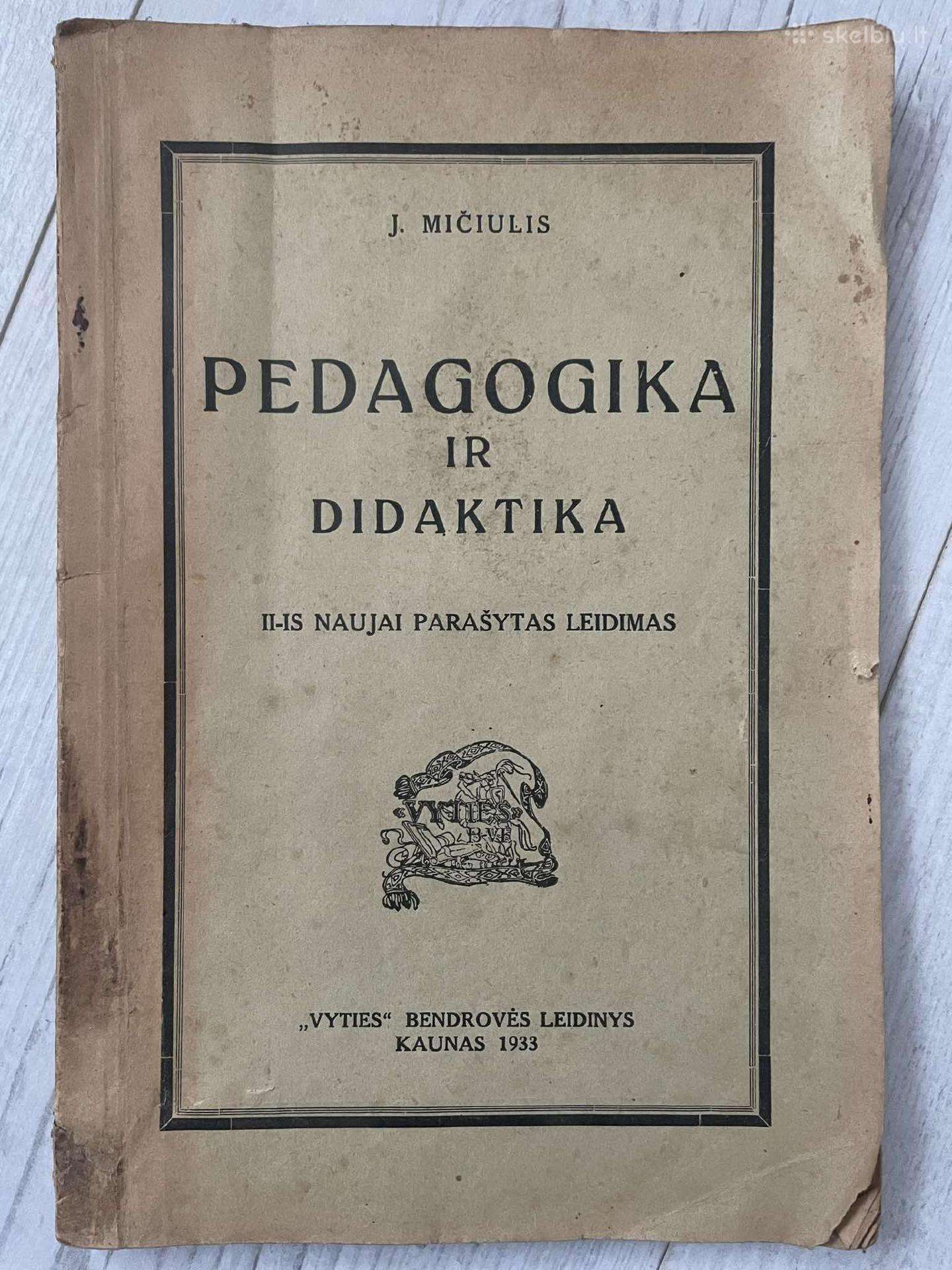 J. Mičiulis Pedagogika ir didaktika 1933