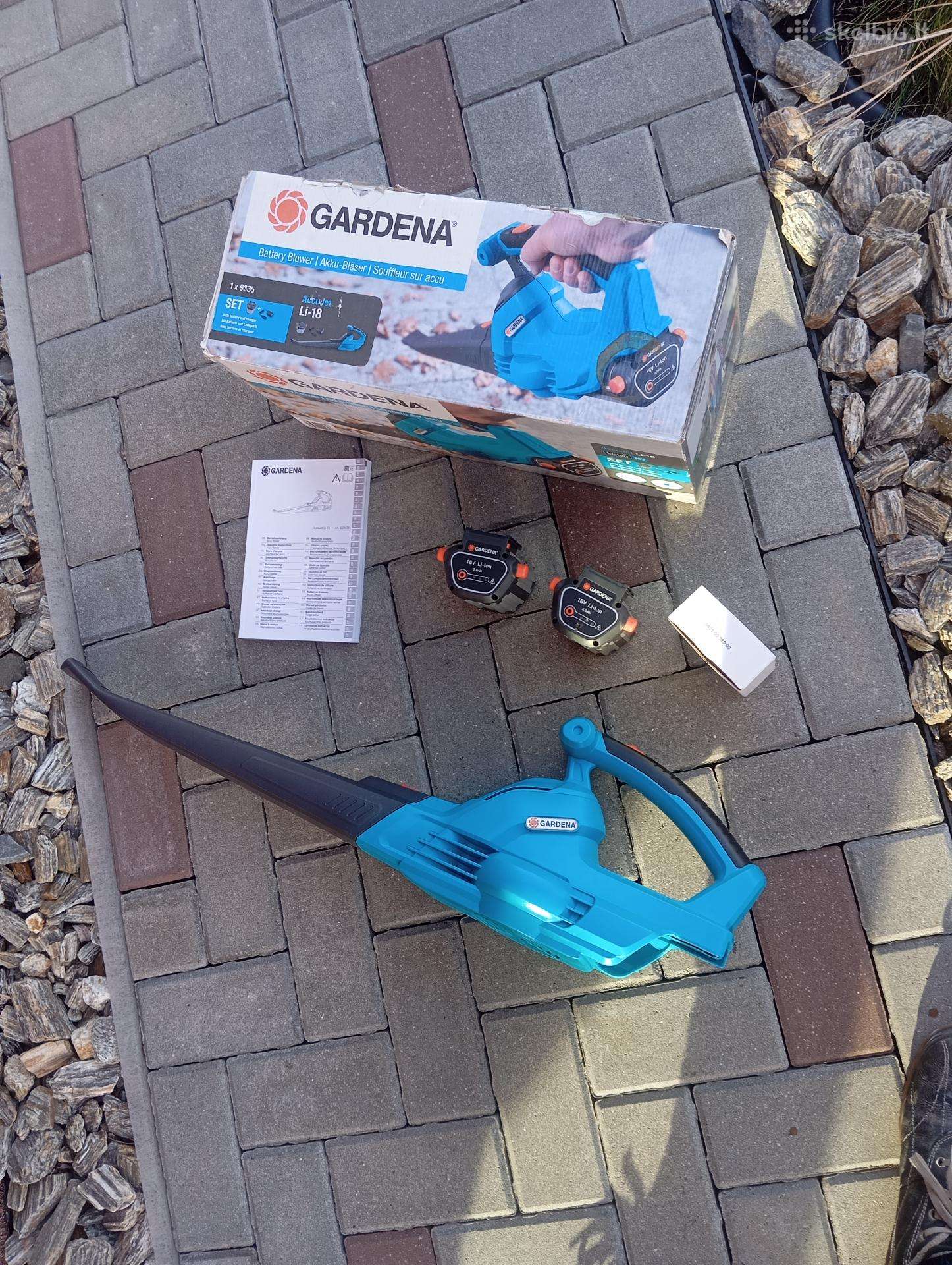 Lapų pūstuvas gardena 18v