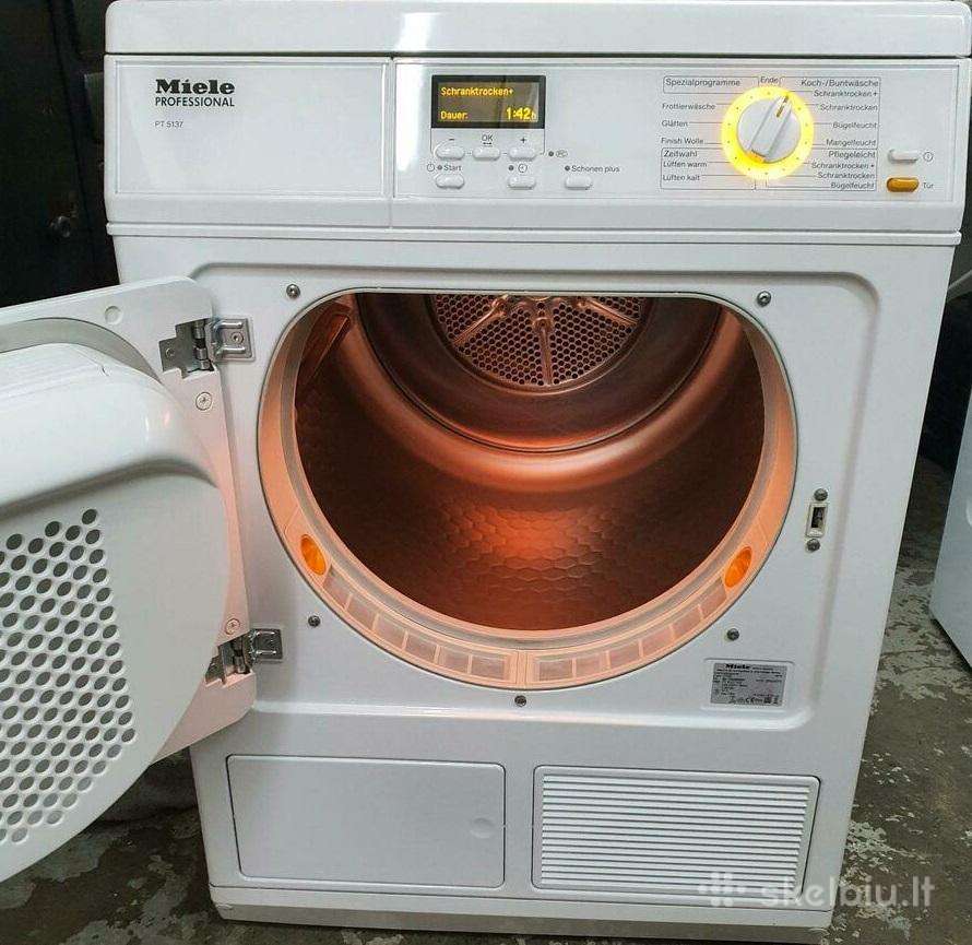 Pusiau pramoninė džiovyklė Miele Pt5135c kondens.