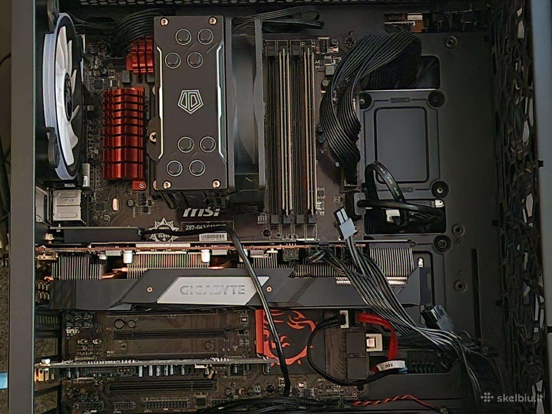 Stacionarus kompiuteris i7-4770k, 16gb, Msi Z87