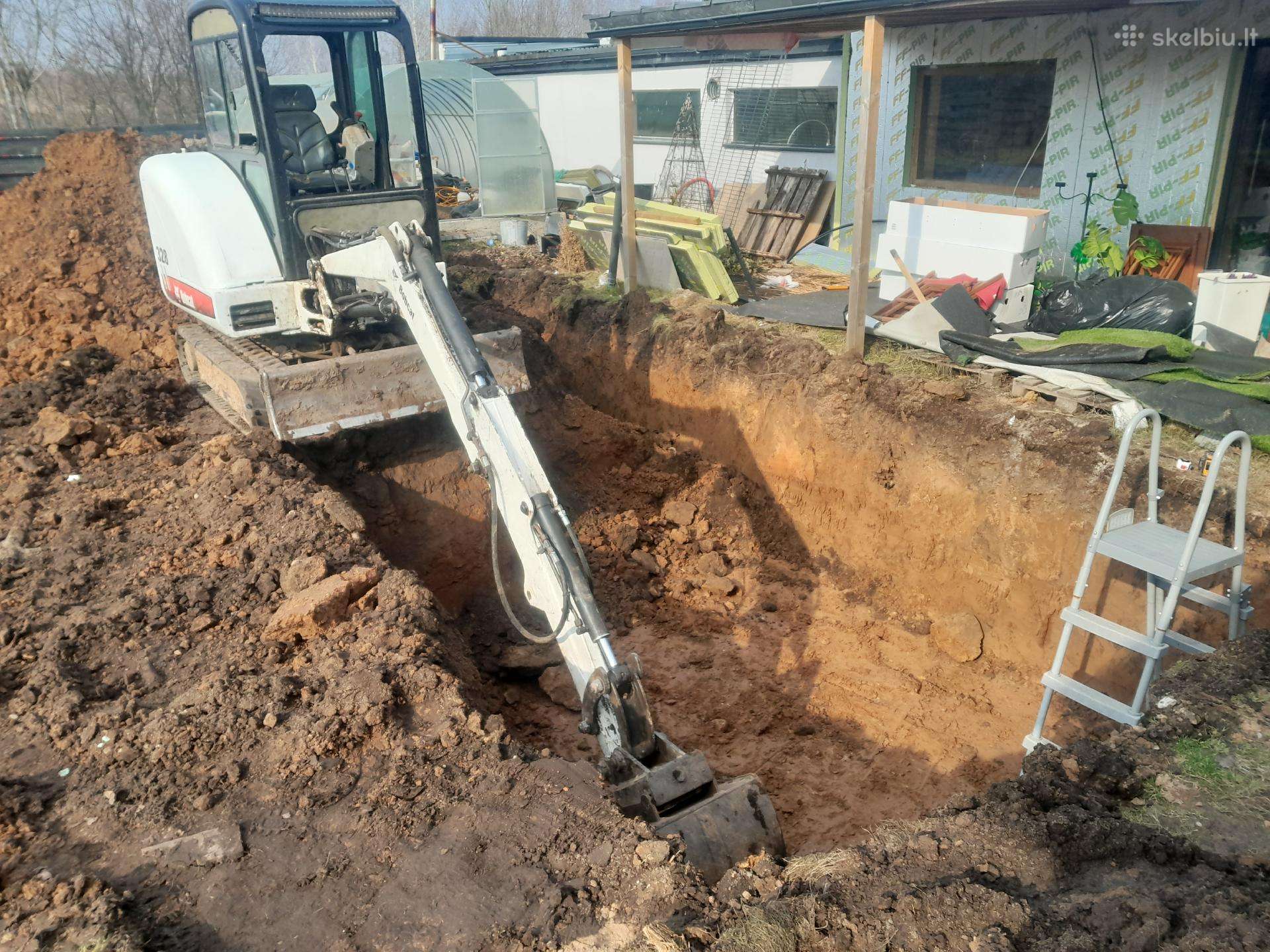Bobcat 328, statybos transporto nuoma