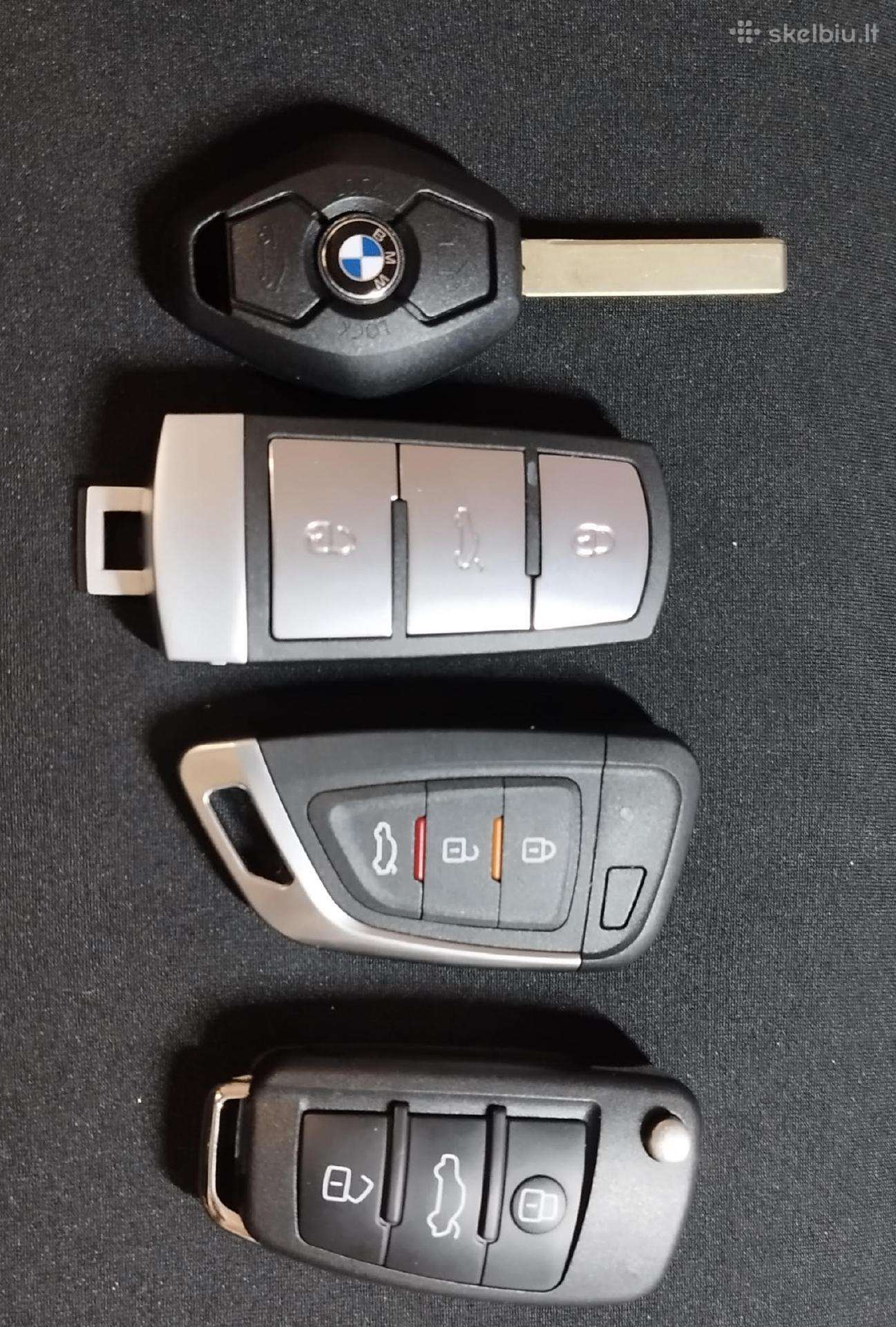 Raktai automobiliams, programavimas.