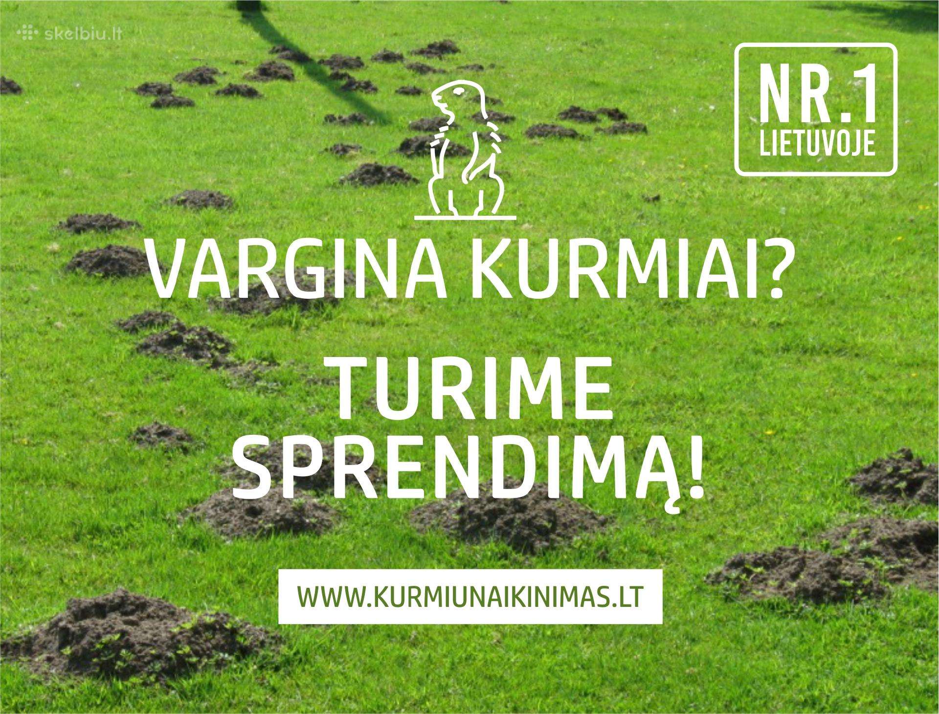 Kurmių naikinimas Jūsų sklype, visoje šalyje Nr. 1