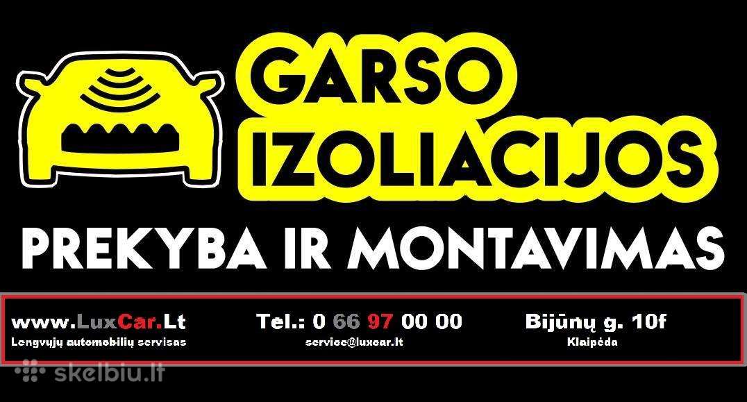 Garso ir vibro izoliacija automobiliams