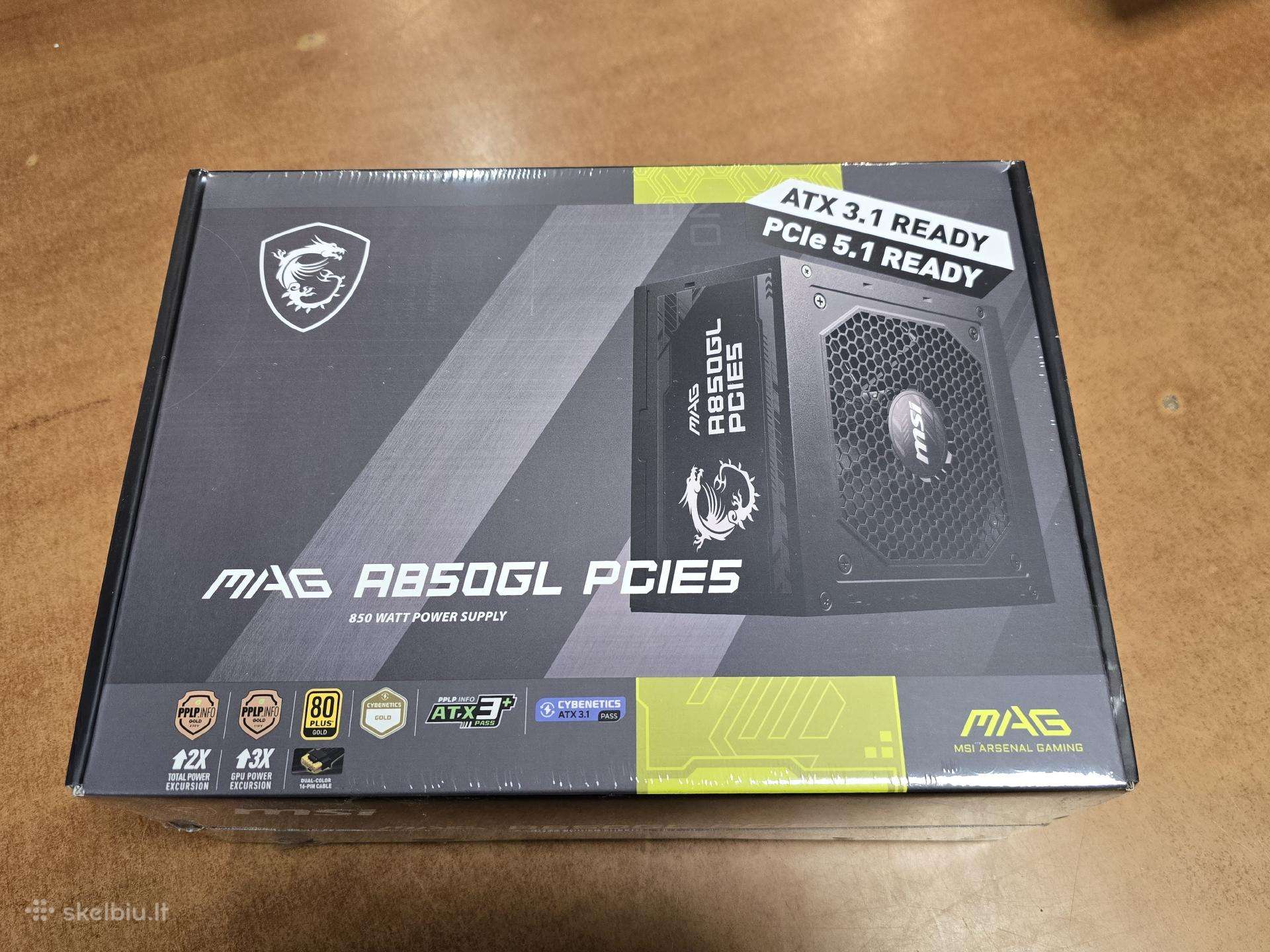 Msi Mag A850gl Pcie5 II 850w 80 Plus Gold ir kt.