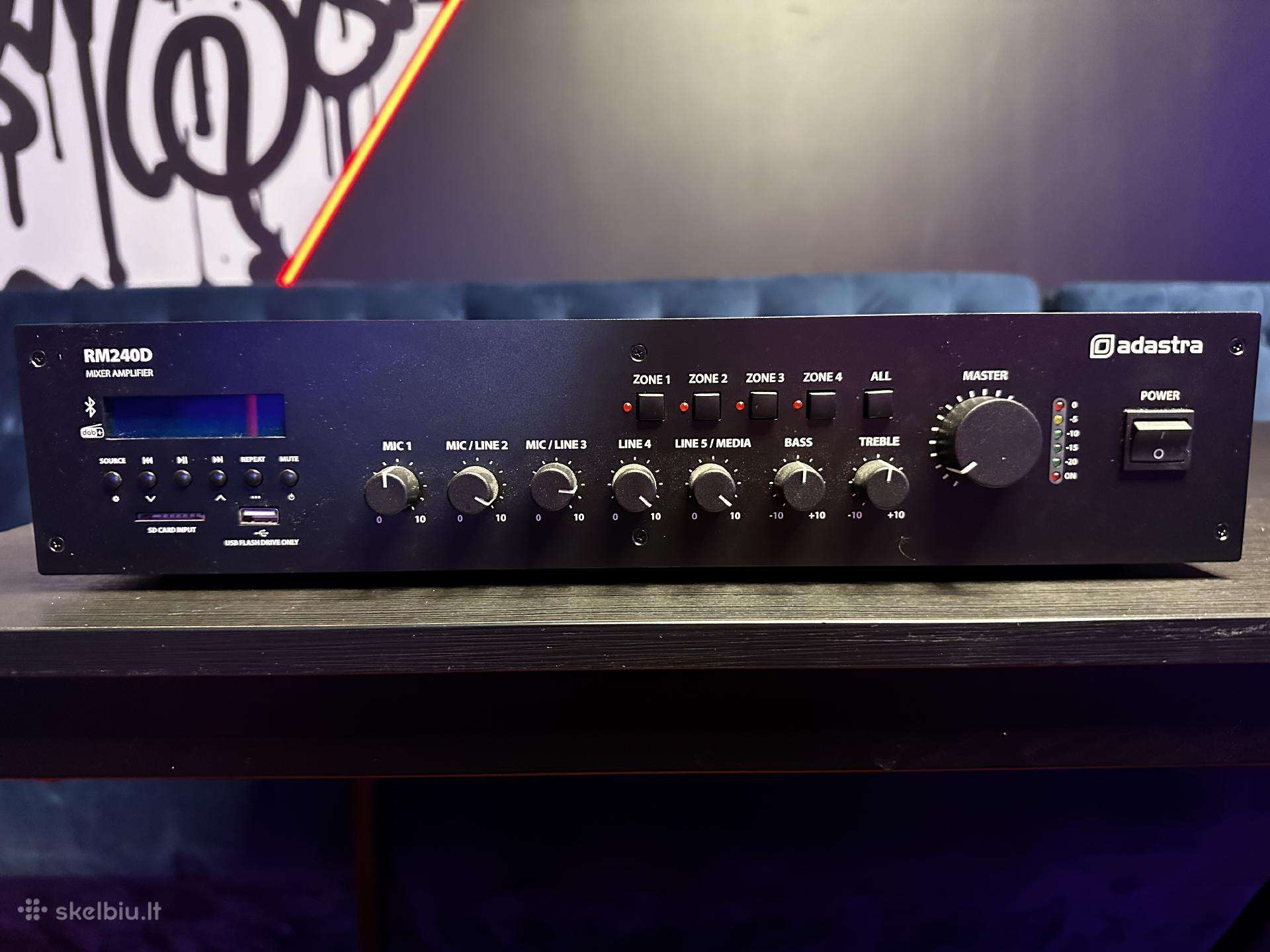 1adastra stiprintuvas Rm240d