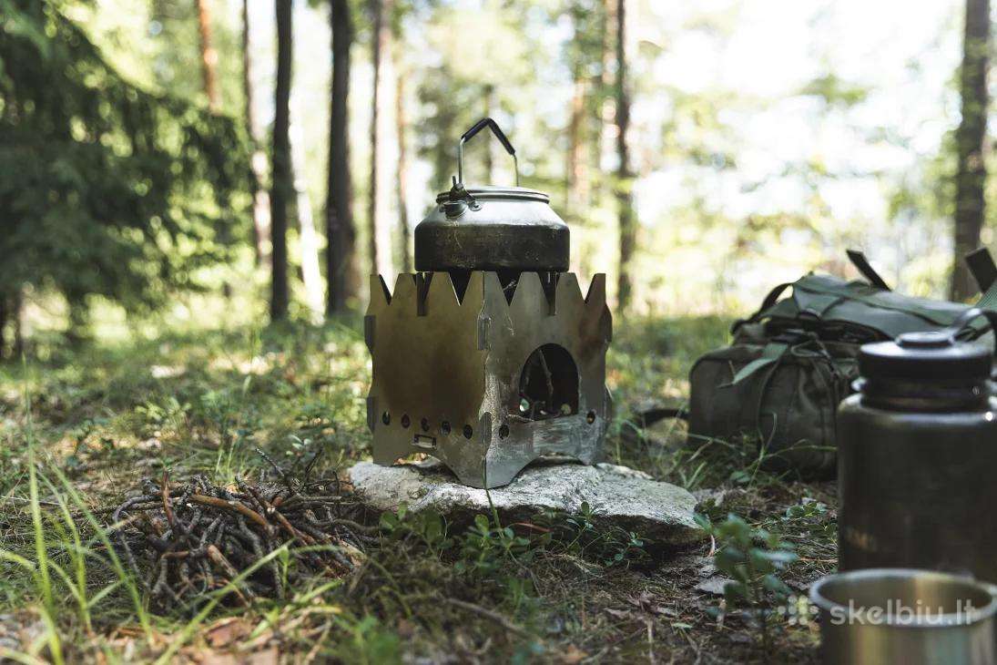 Suomiška lauko krosnelė "Varusteleka Hobo Stove L"
