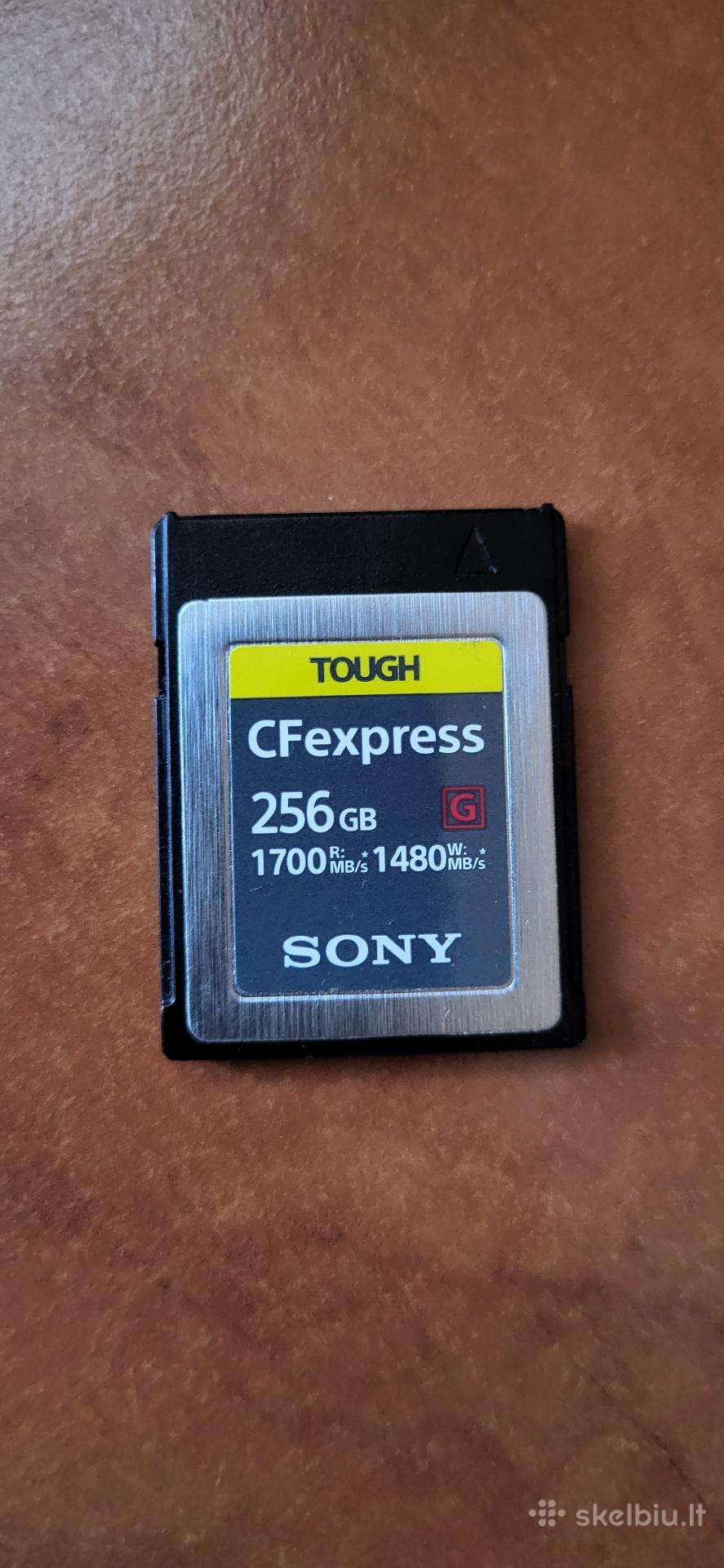 Parduodu Sony Type B Cfexpress 256 GB kortelę