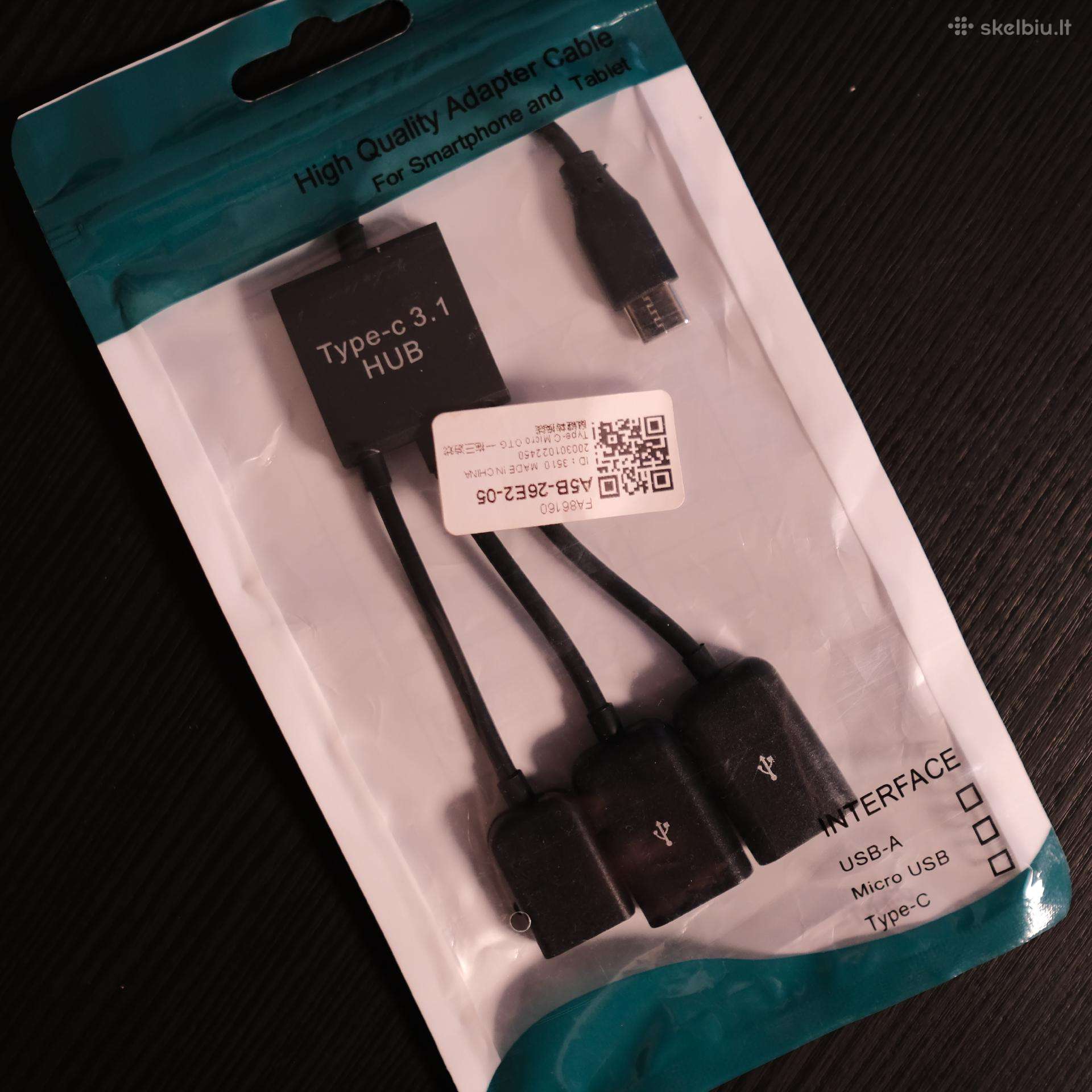 Usb Šakotuvas Type-c 3.1 Hub