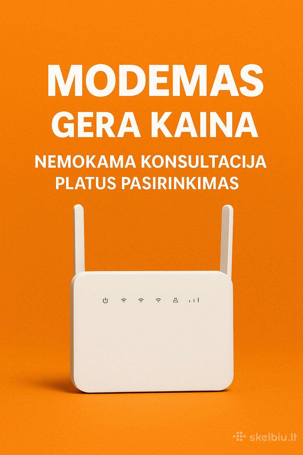 Neribotas interneto planas 10,50eur! be sutarties