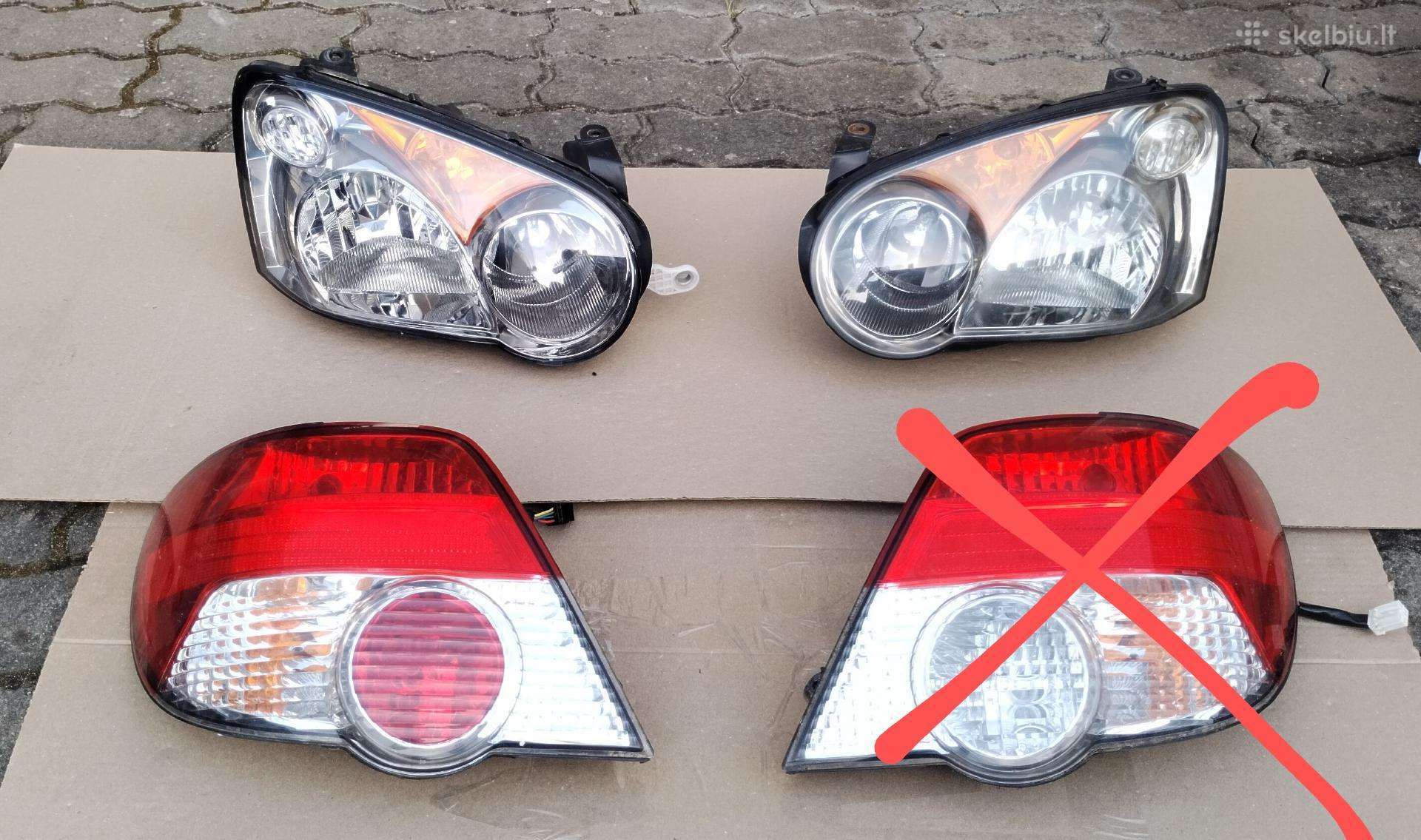 Subaru Impreza lempos žibintai