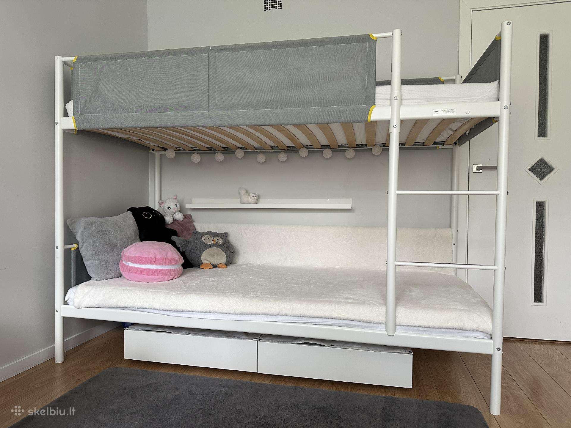Dviaukštė Ikea lova su Lono čiužiniais