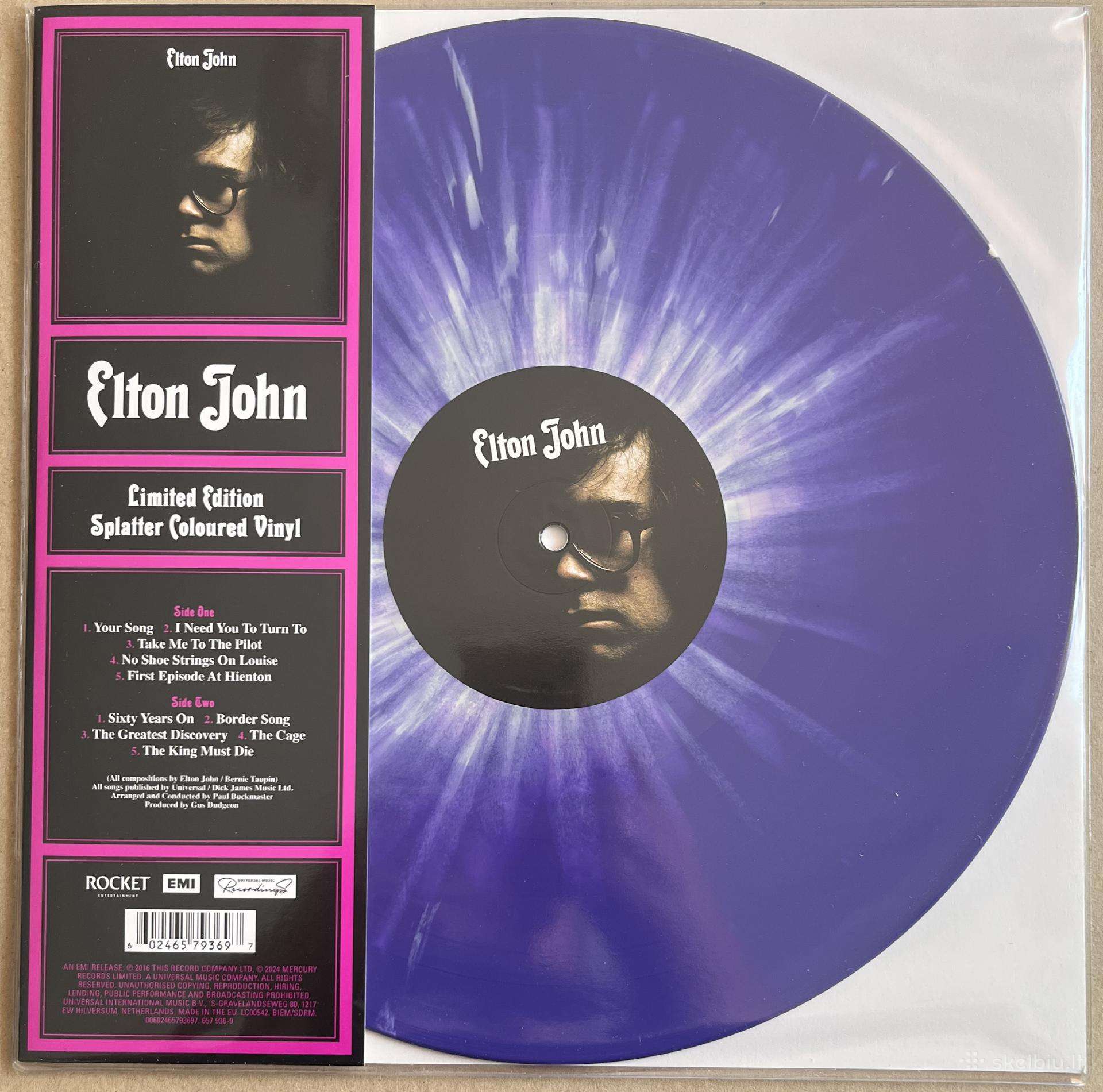 Elton John Elton John spalvotas vinilas Lp