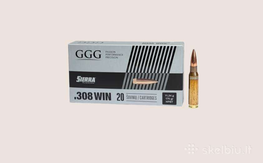 Šoviniai Gg .308 Win Sierra Matchking 175gr