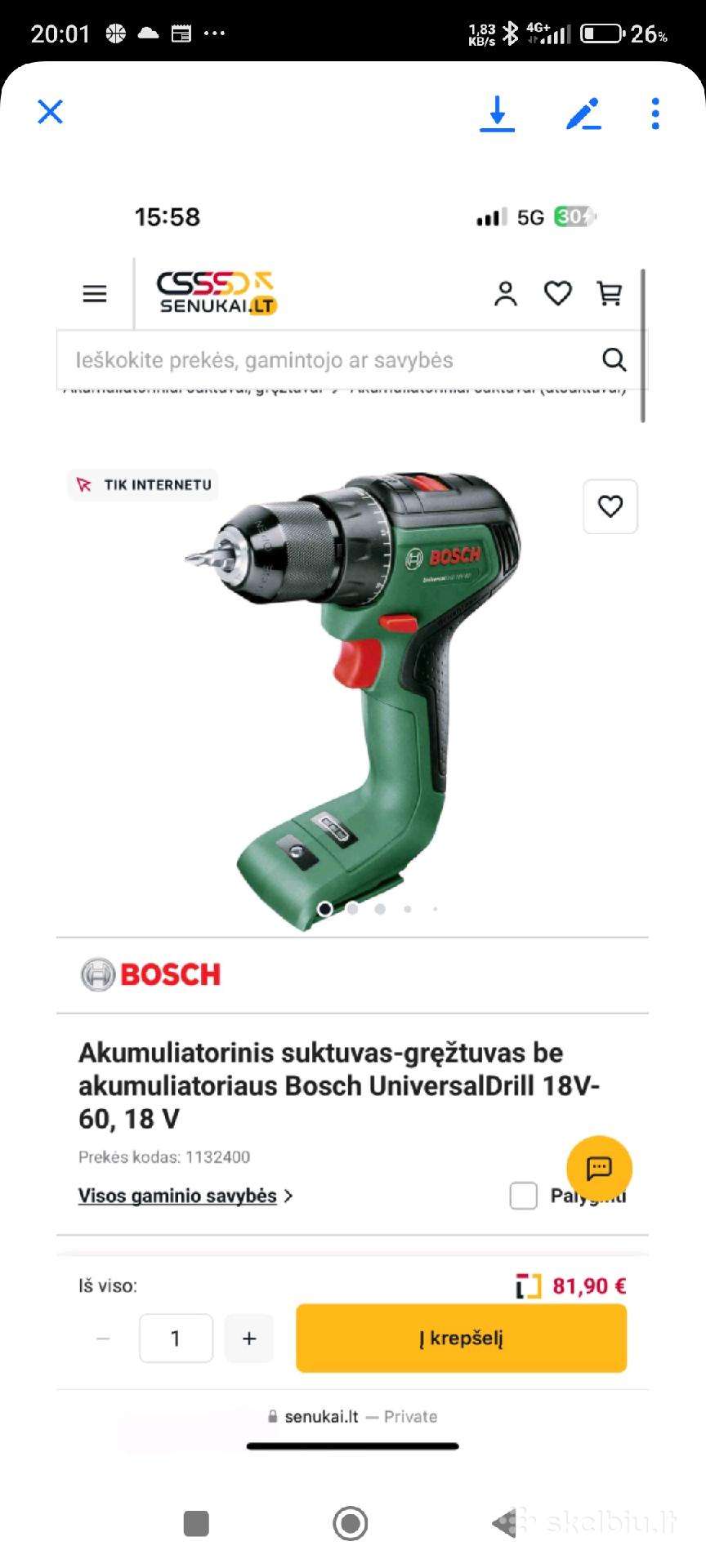 Bosh nauji suktukai