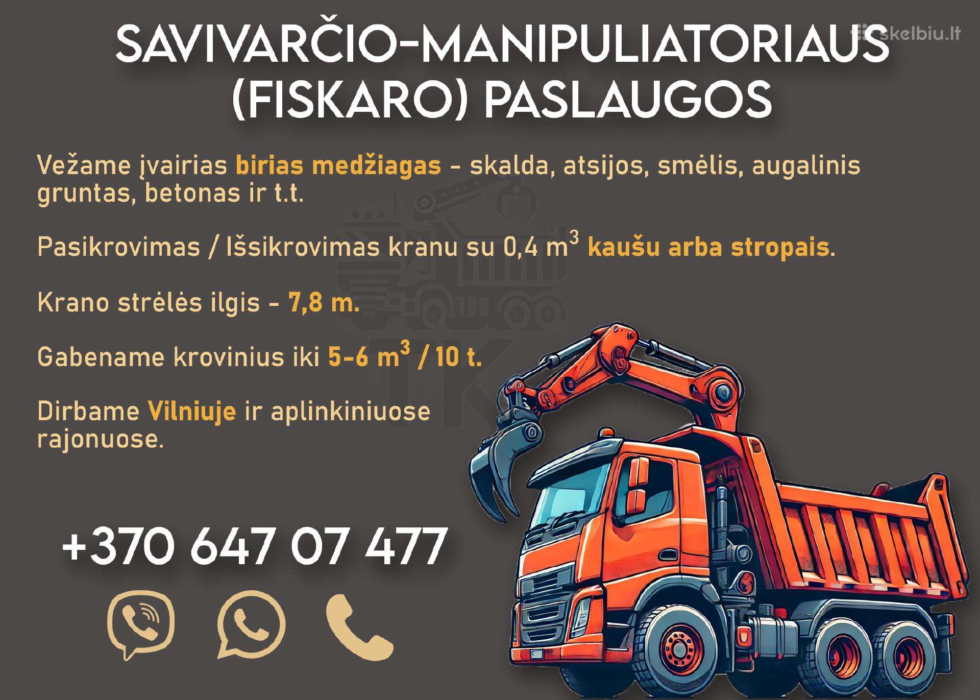 Savivartis fiskaras  greiferis manipuliatorius