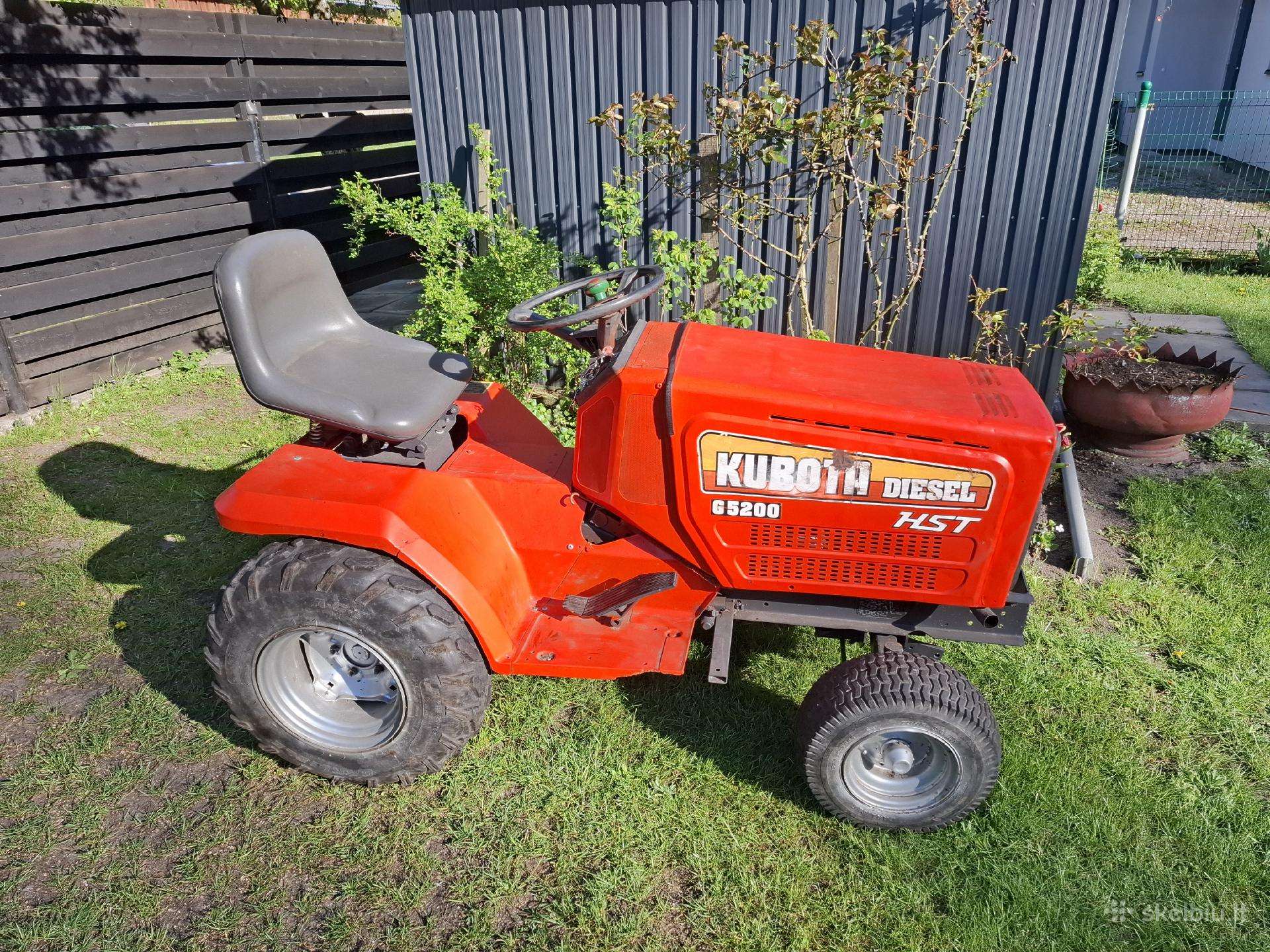 Žoliapjovė Traktorius Dyzelis Kubota G5200
