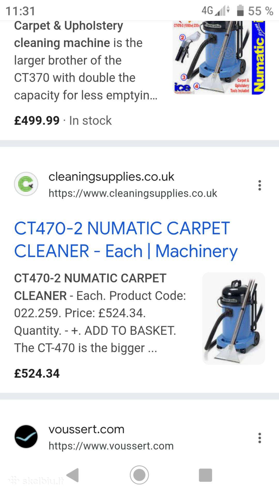 Numatic Ct470-2 Plaunantis siurblis