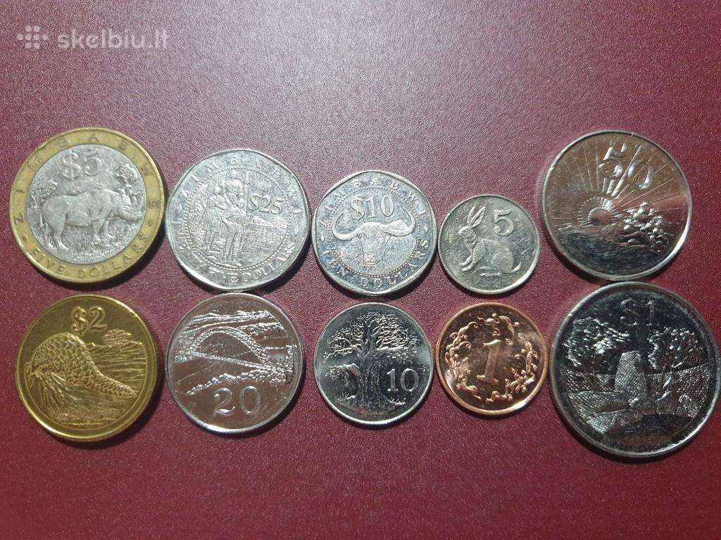 Zimbabvė, 1997-2003 metų, 10 vnt. rinkinys