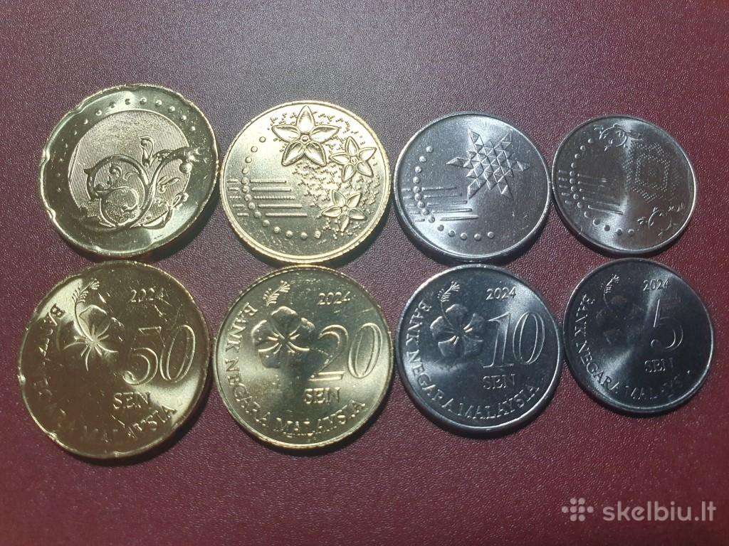 Malaizija 5,10, 20, 50 senai, 2024 setas