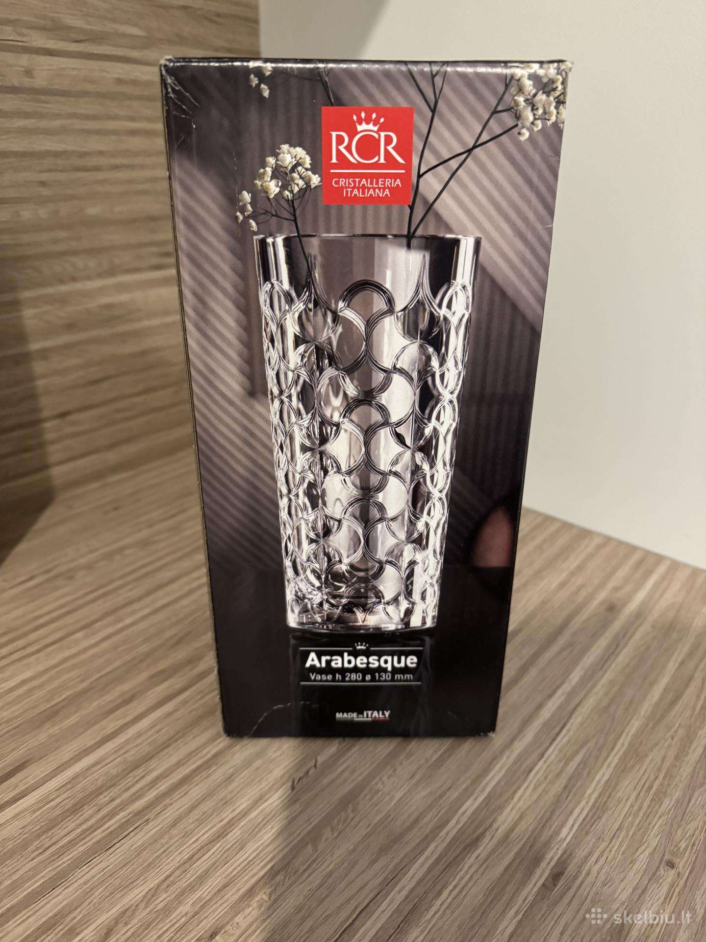 Krištolinė vaza Rcr 28 cm