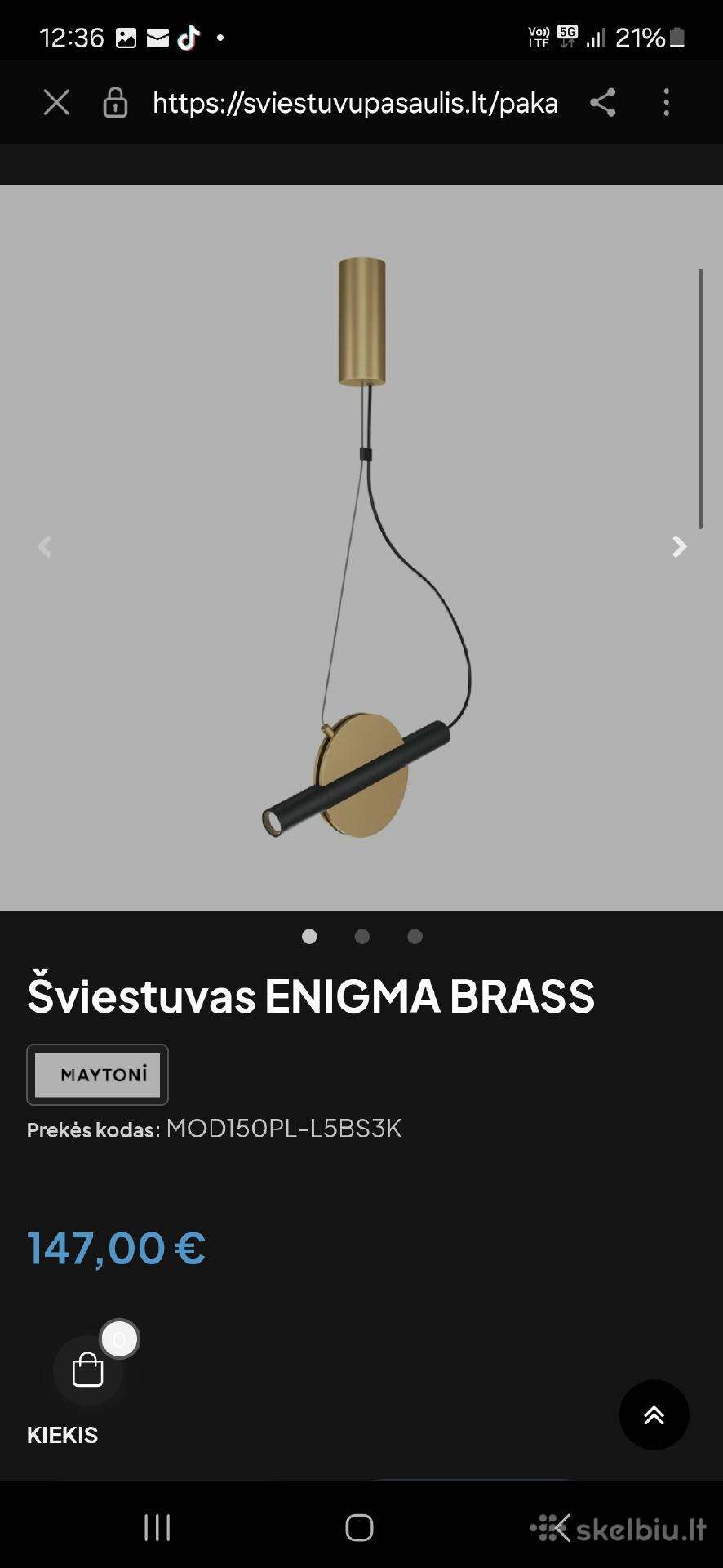 Lubinis šviestuvas