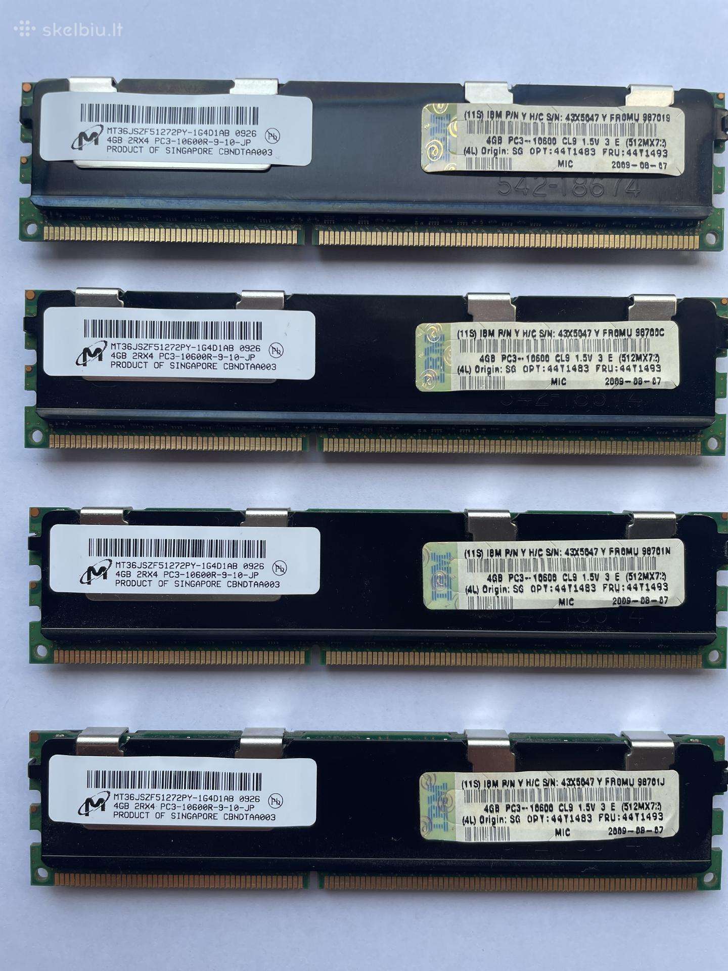 RAM Ibm 4gb 2rx4 Pc3-10600r