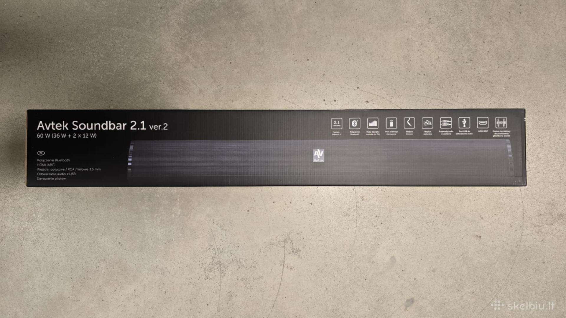 Avtek soundbar 2.1 garsiakalbis