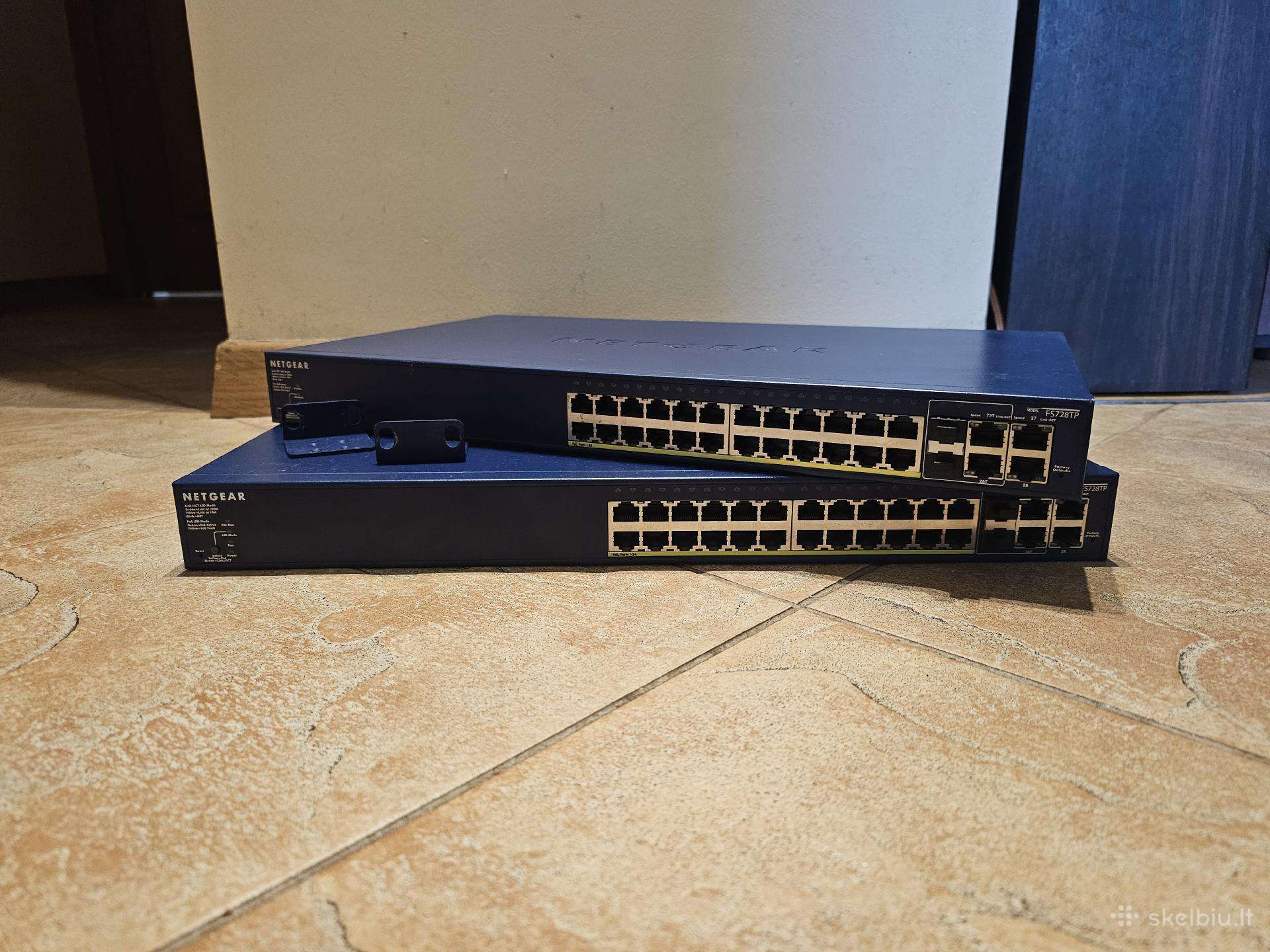 Netgear Fs728tp šakotuvas-komutatorius