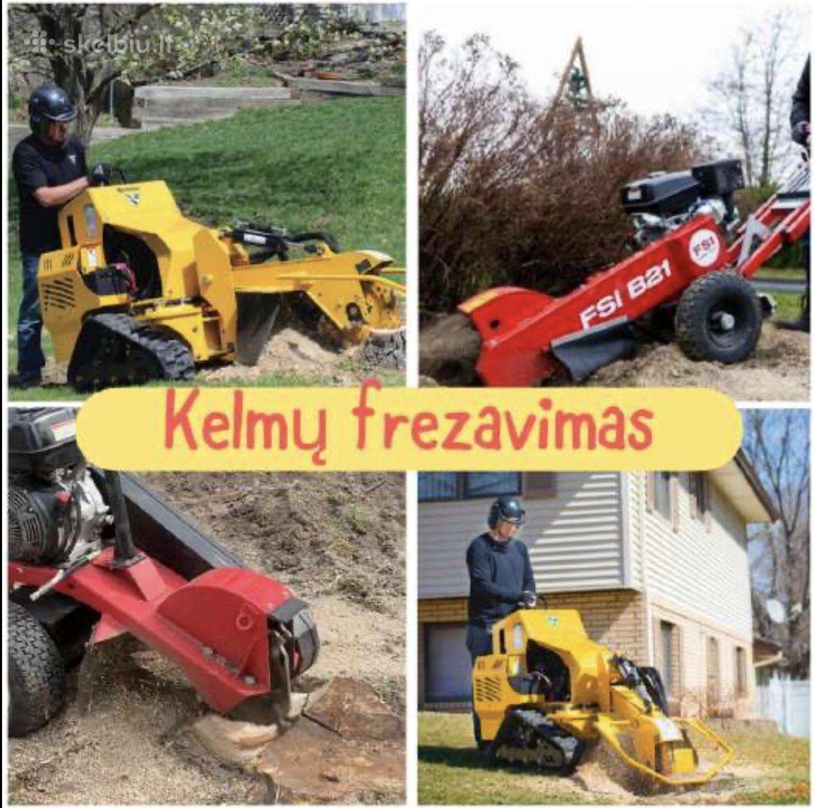 Žolės pjovimas / frezavimas / vejos įrengimas