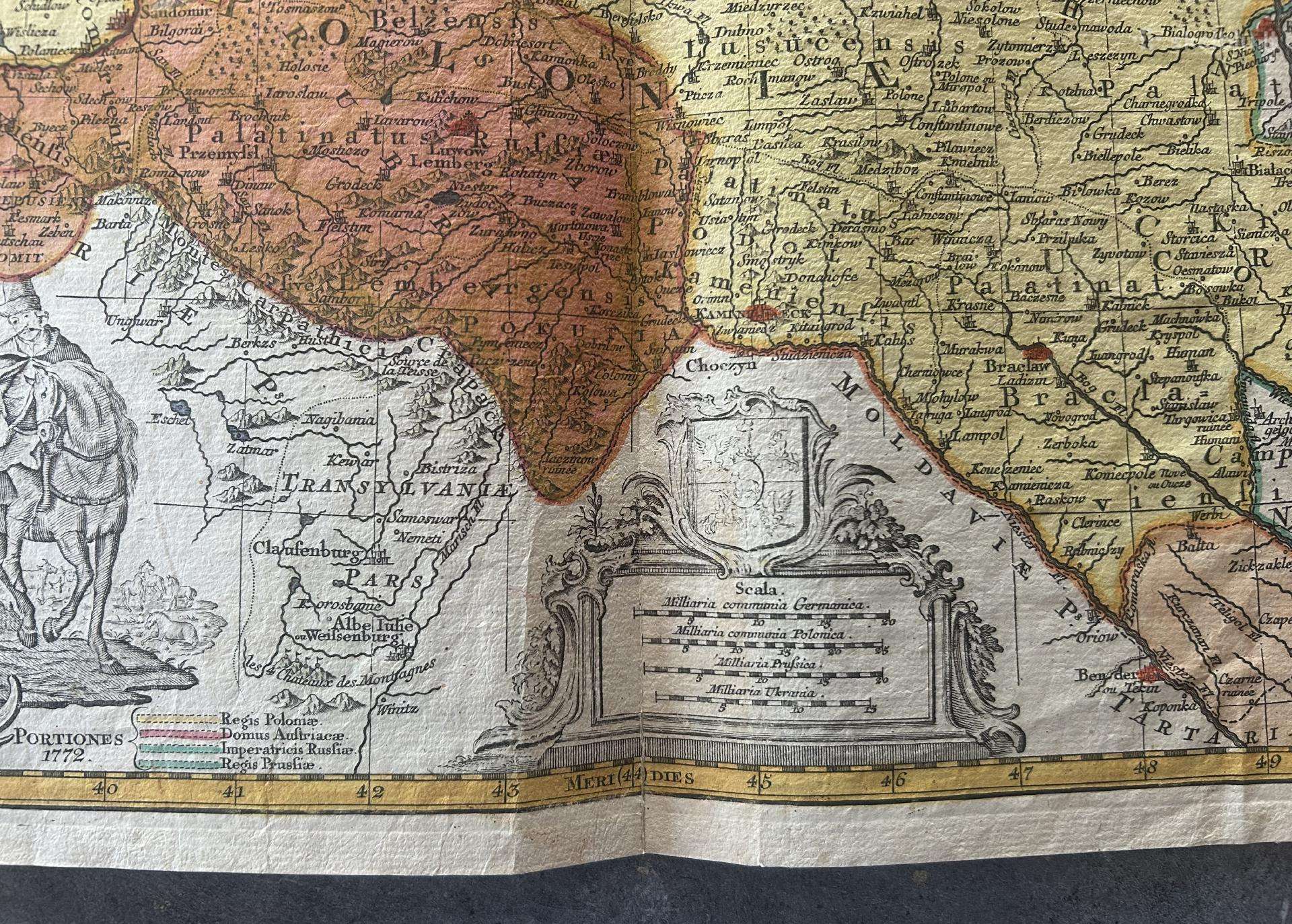 1773 metų originalus Atr žemėlapis