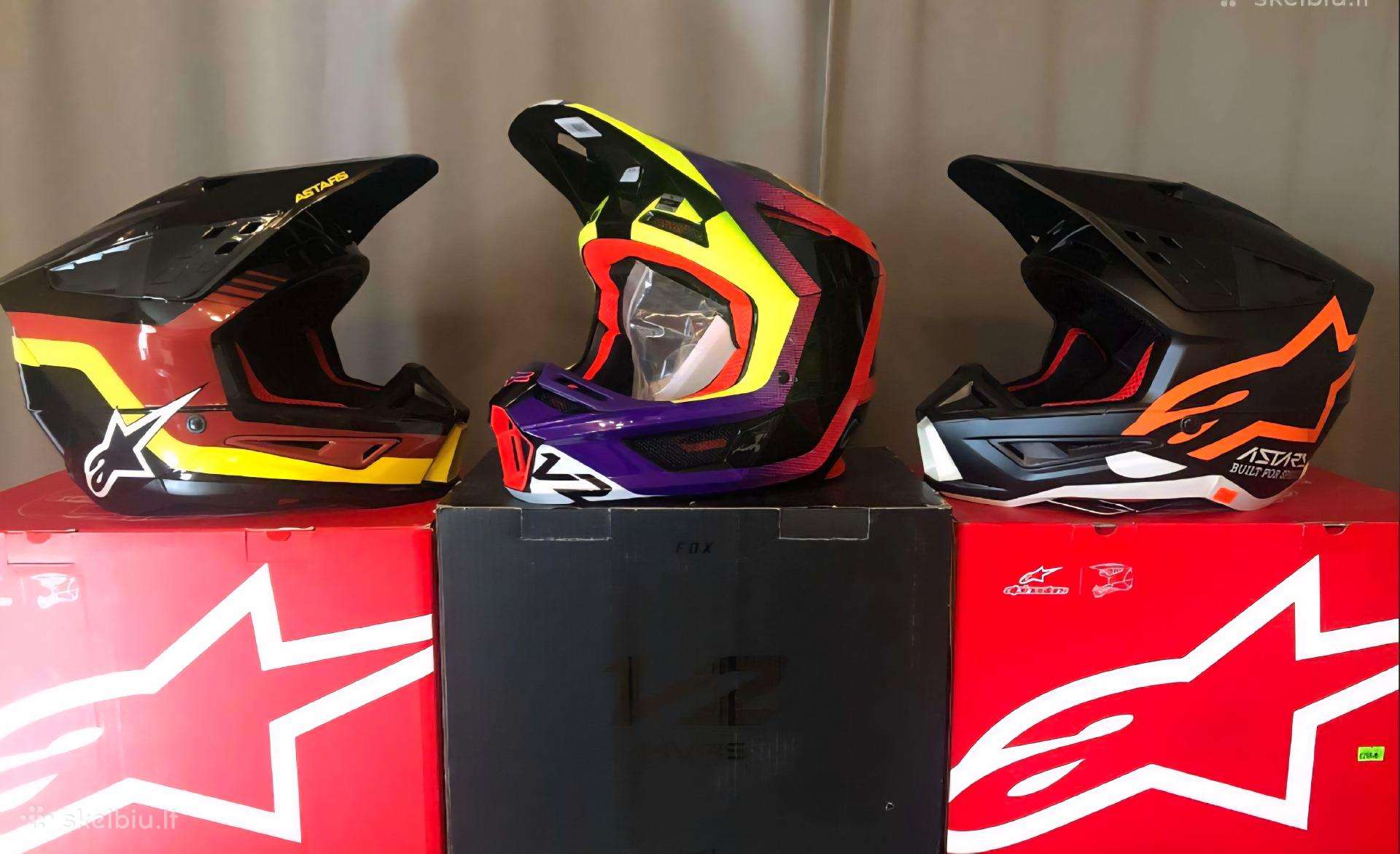 Didelis motokroso/enduro šalmų pasirinkimas