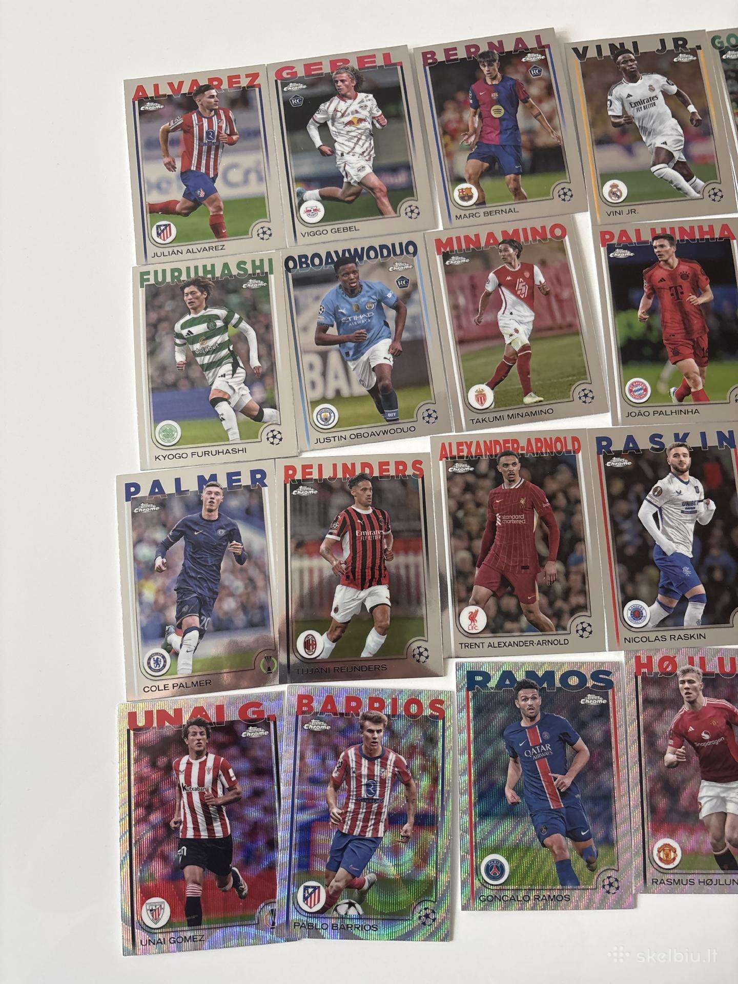 Futbolo kortelės “Topps chrome 2024/25