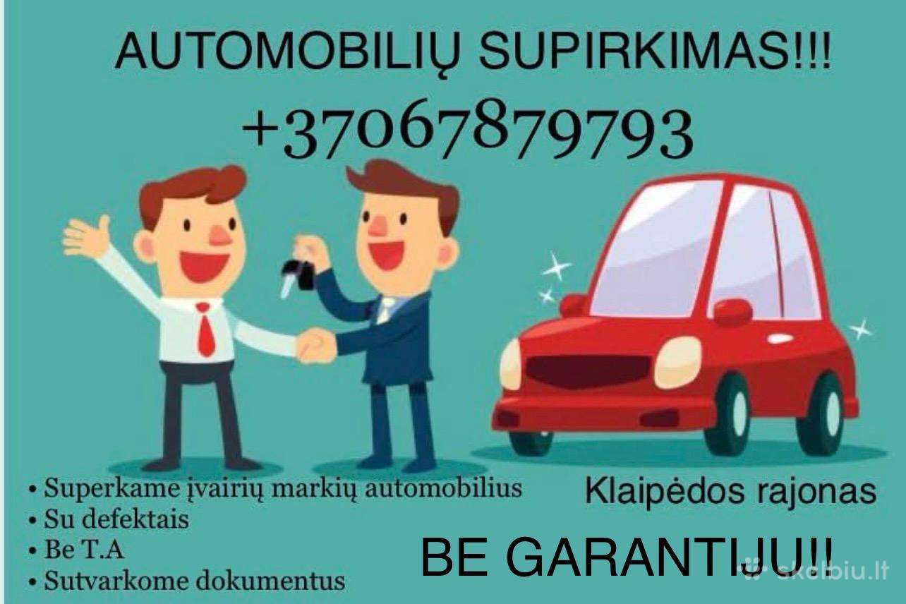 Parduok auto be garantiju!