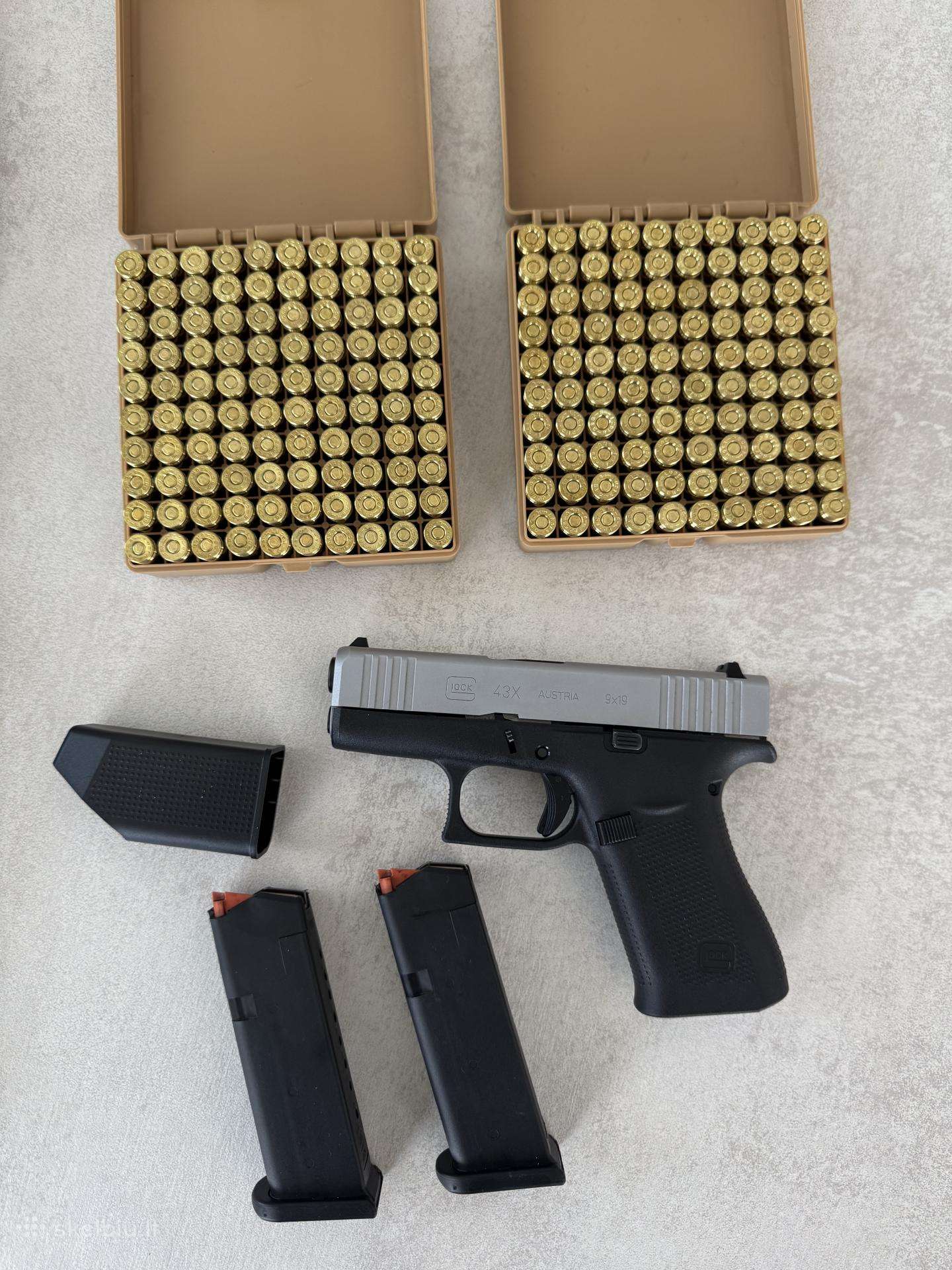 Glock 43x Silver 9x19