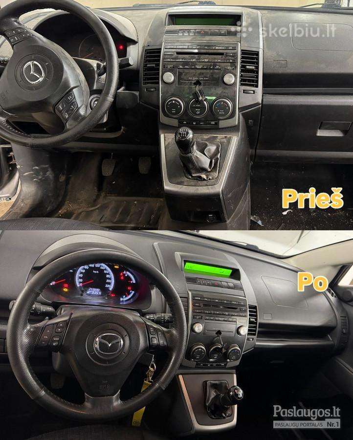 Automobilių salonų valymas Klaipėdoje