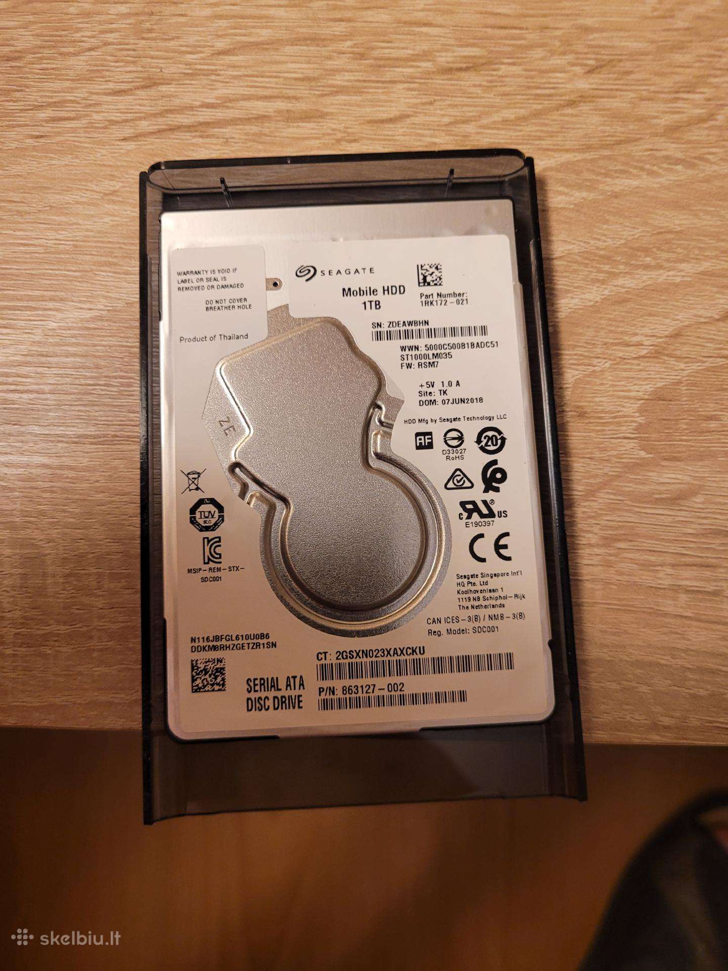 Parduodu 1tb HDD diska