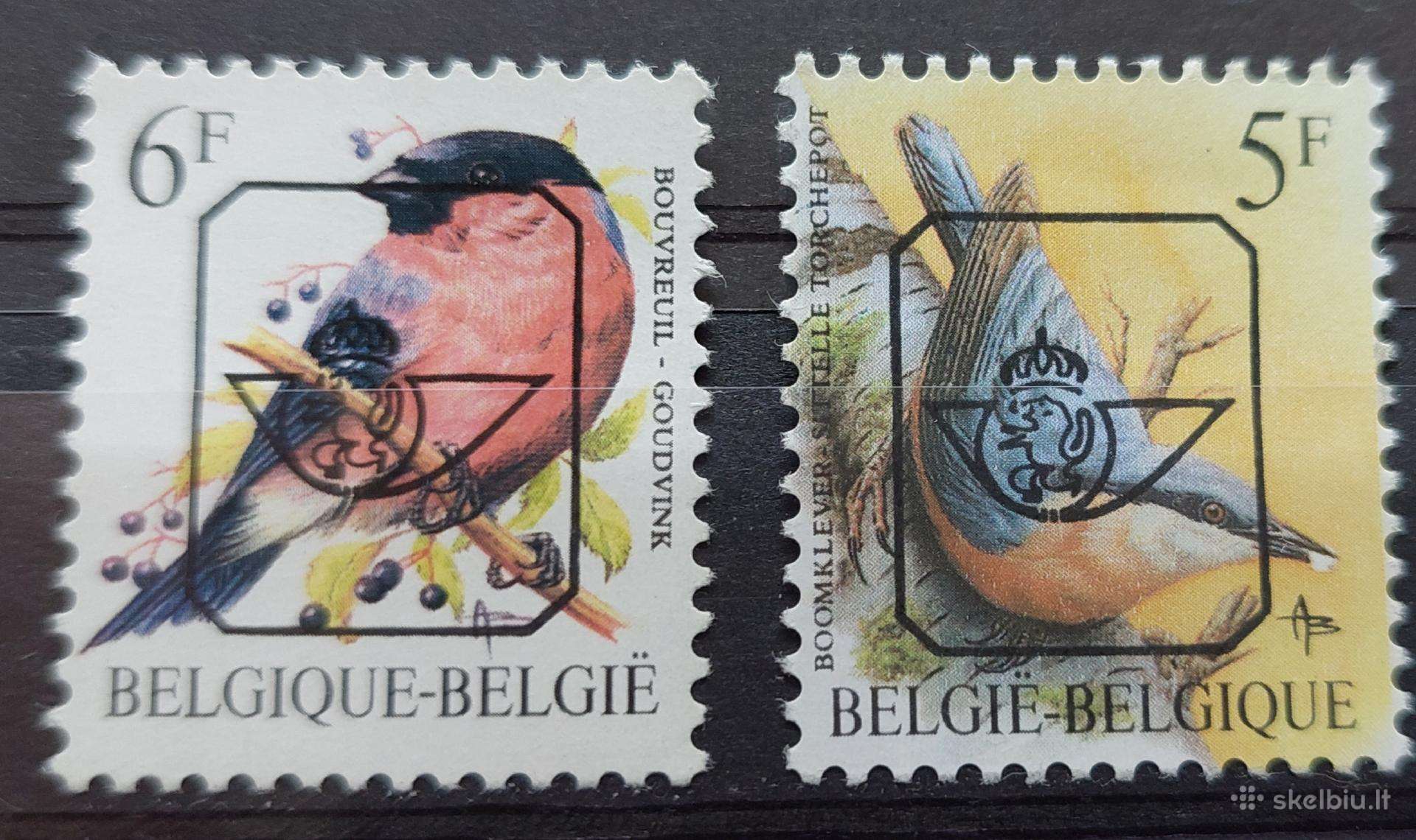 Belgija 1988 paukščiai, švarus, Michel Nr.2346-234