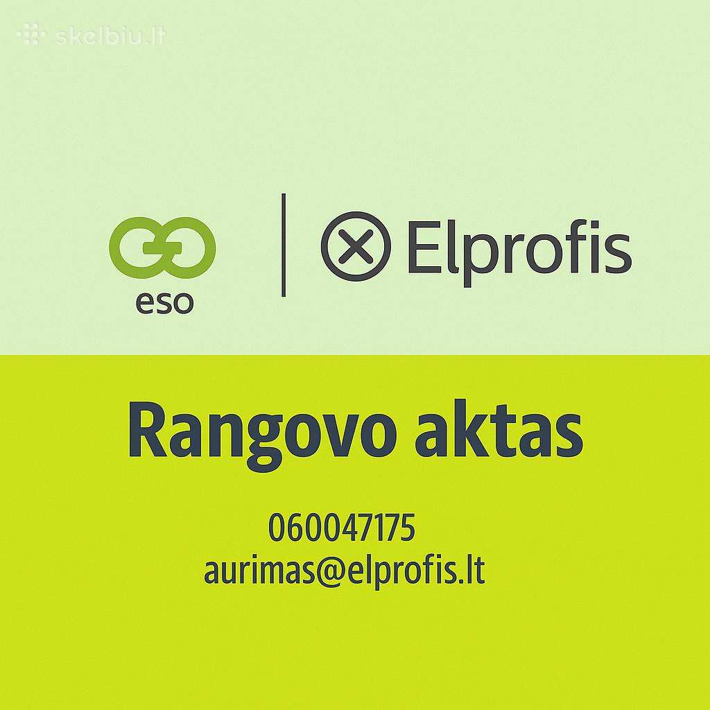 Rangovo aktas varžų matavimai galios didinimas