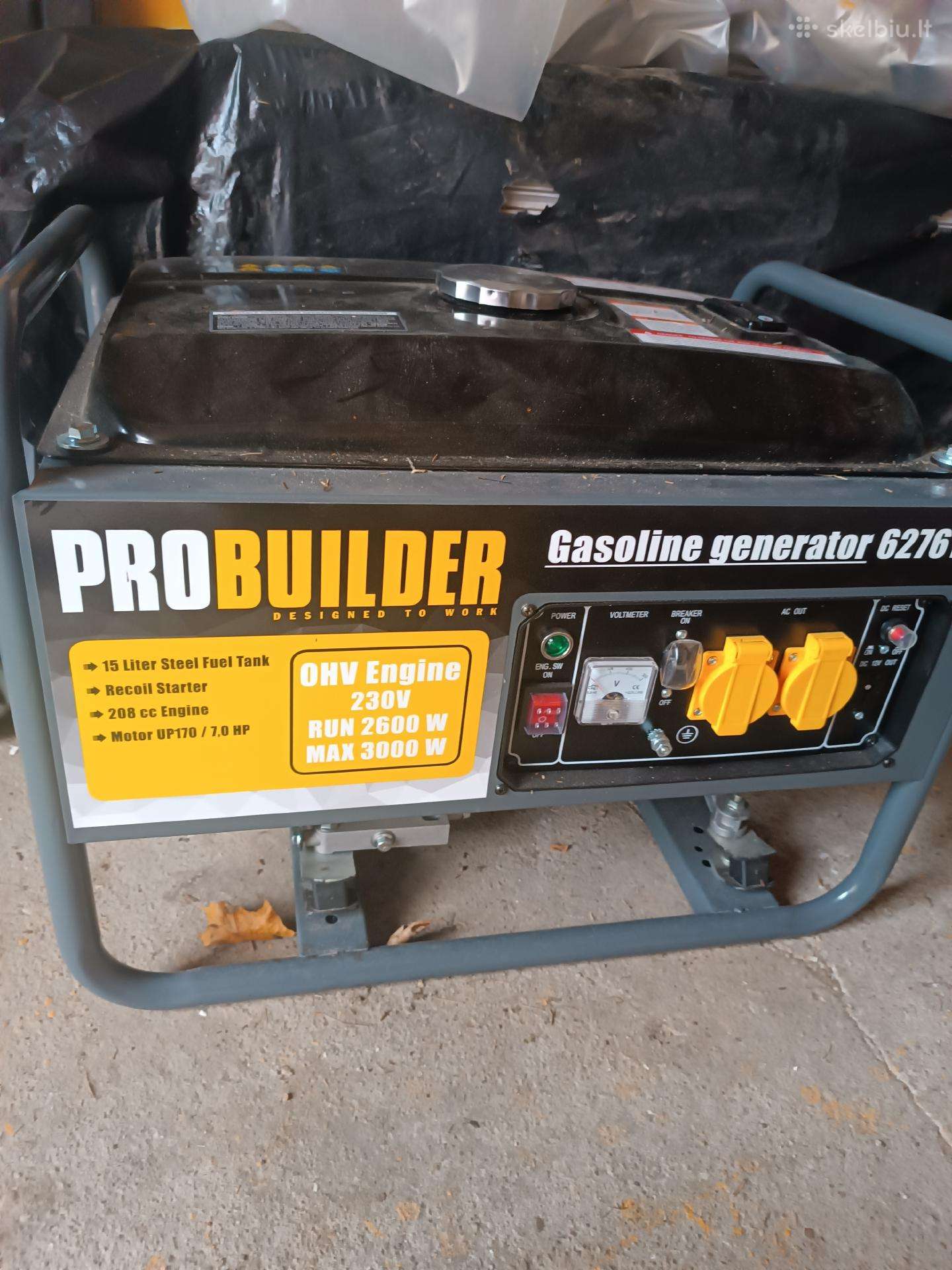 Probuilder benzininis generatorius