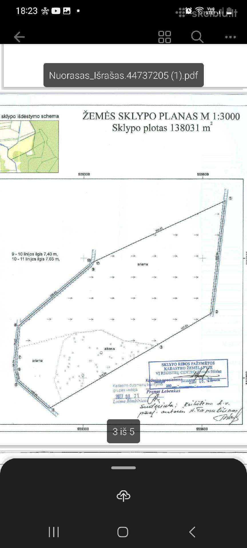 Pavydžių k. Ukmergės raj., parduodamas13,8ha skly