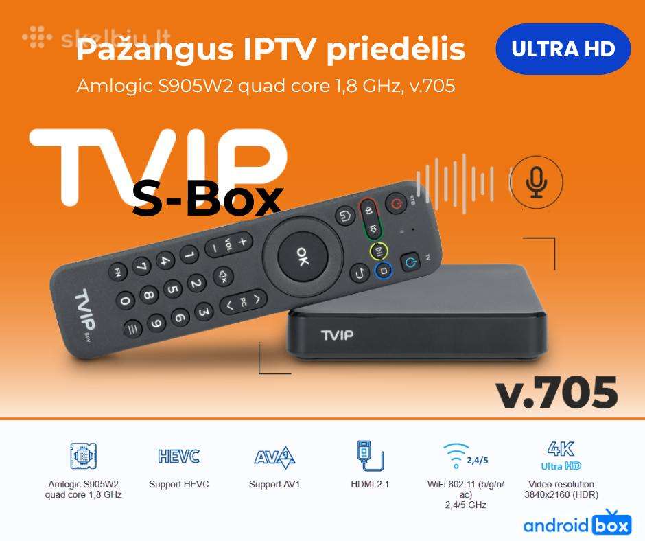 Tvip 605se 705 706 modeliai - 4k Hdr TV priedėliai