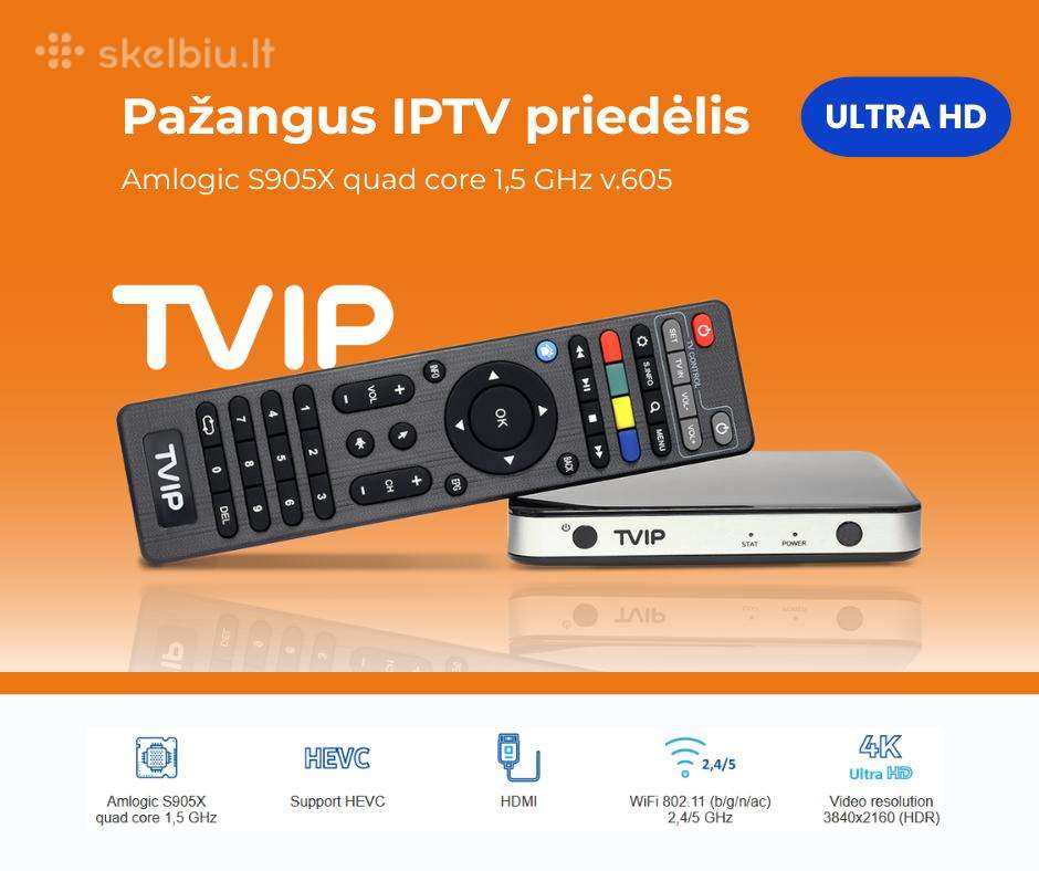 Tvip 605se 705 706 modeliai - 4k Hdr TV priedėliai