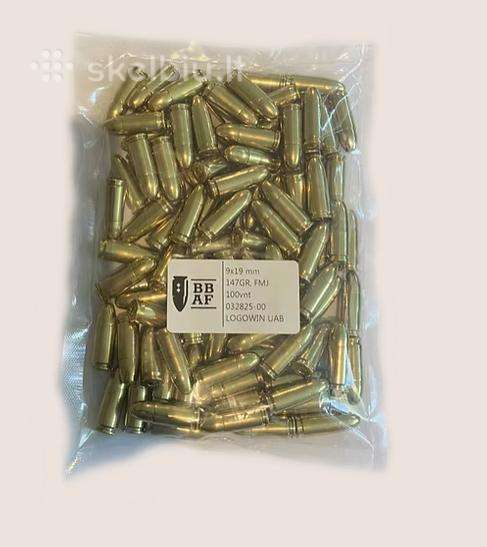 Šoviniai 9x19 147gr Subsonic